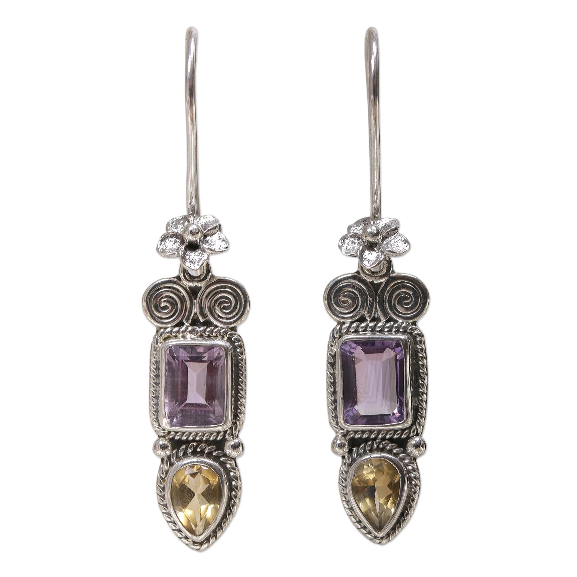 Colorful Roots Sterling Silver Dangle Earrings - Image 3