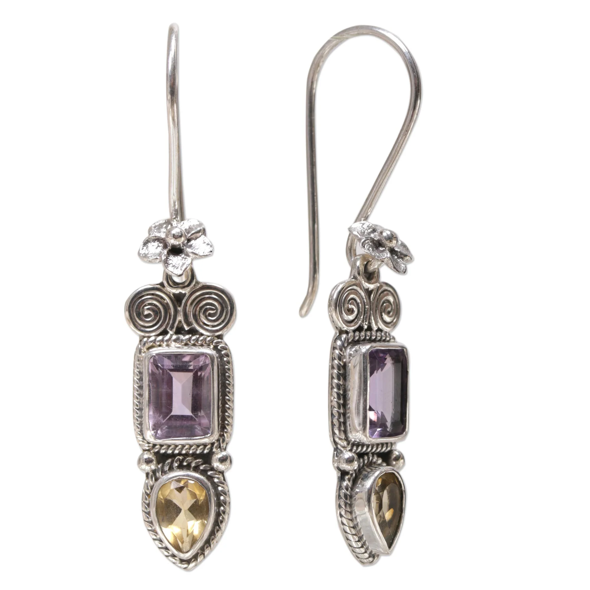 Colorful Roots Sterling Silver Dangle Earrings - Image 4
