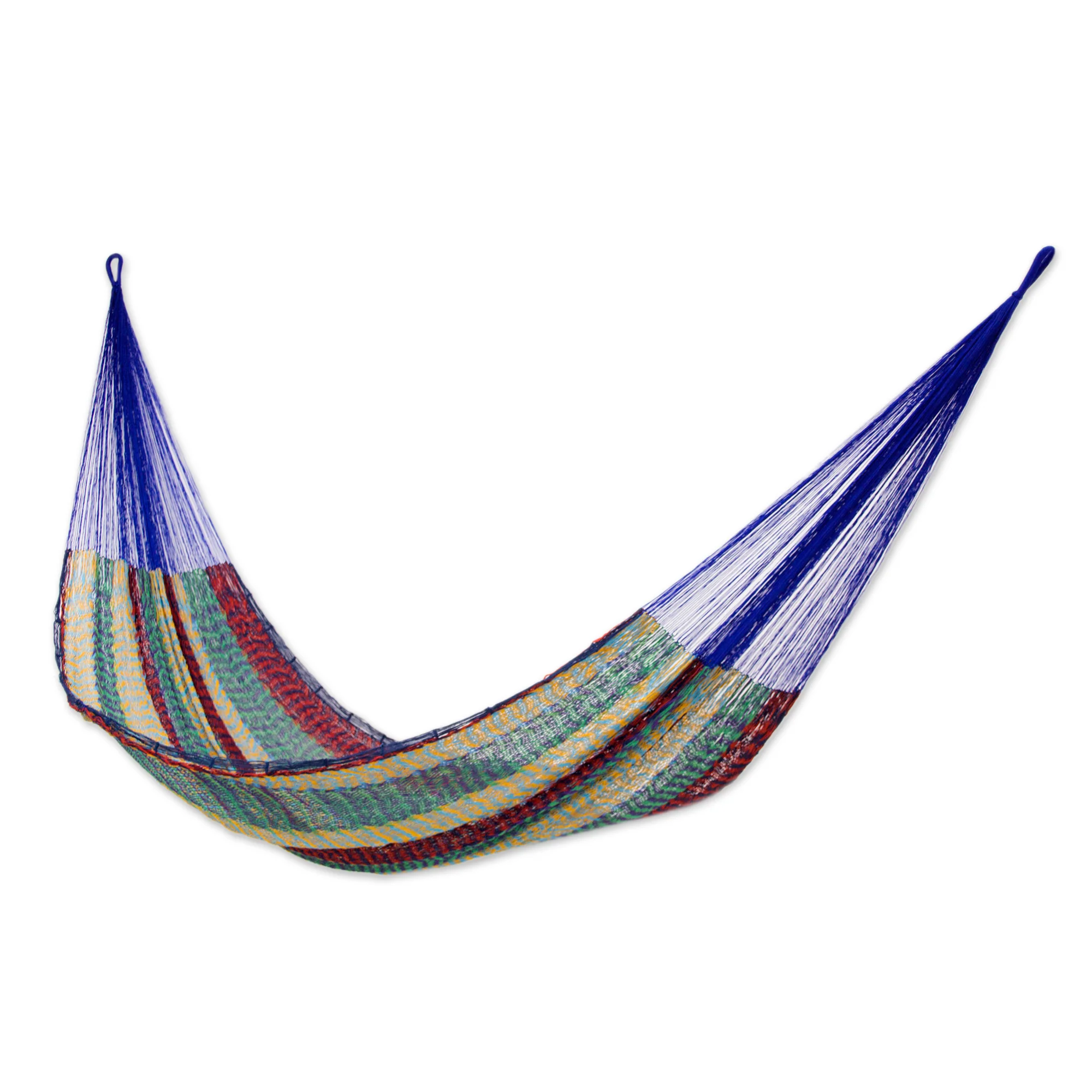 Colors of Mexico 2 Person Rope Hammock - Image 2