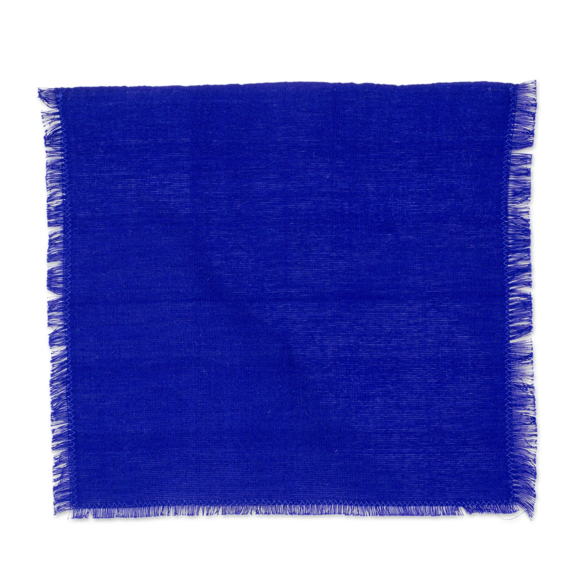 Colors of the Sea Set of 6 Cotton Placemats and Napkins in Blue from Guatemala - Image 5