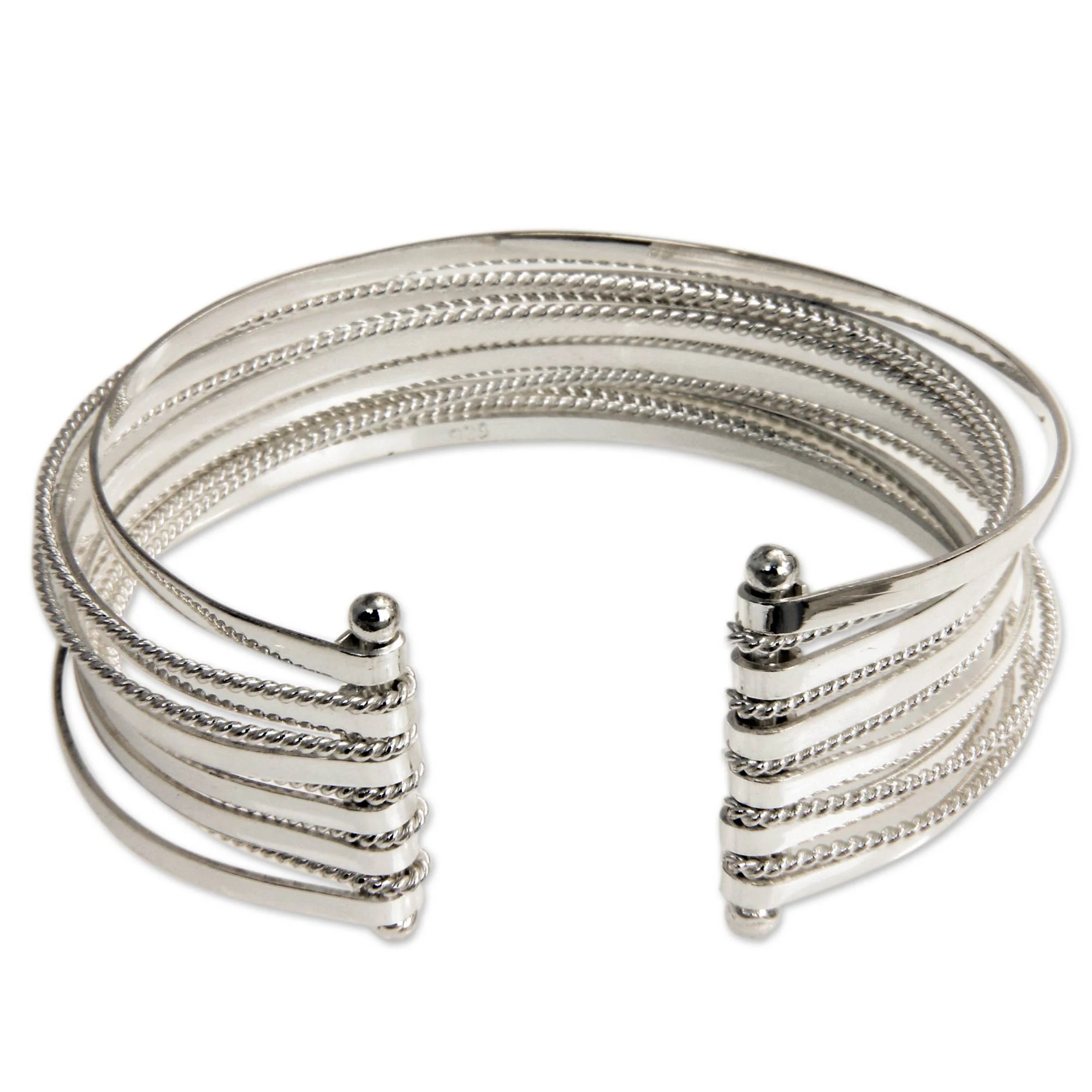 Concentric Sterling Silver Cuff Bracelet - Image 3