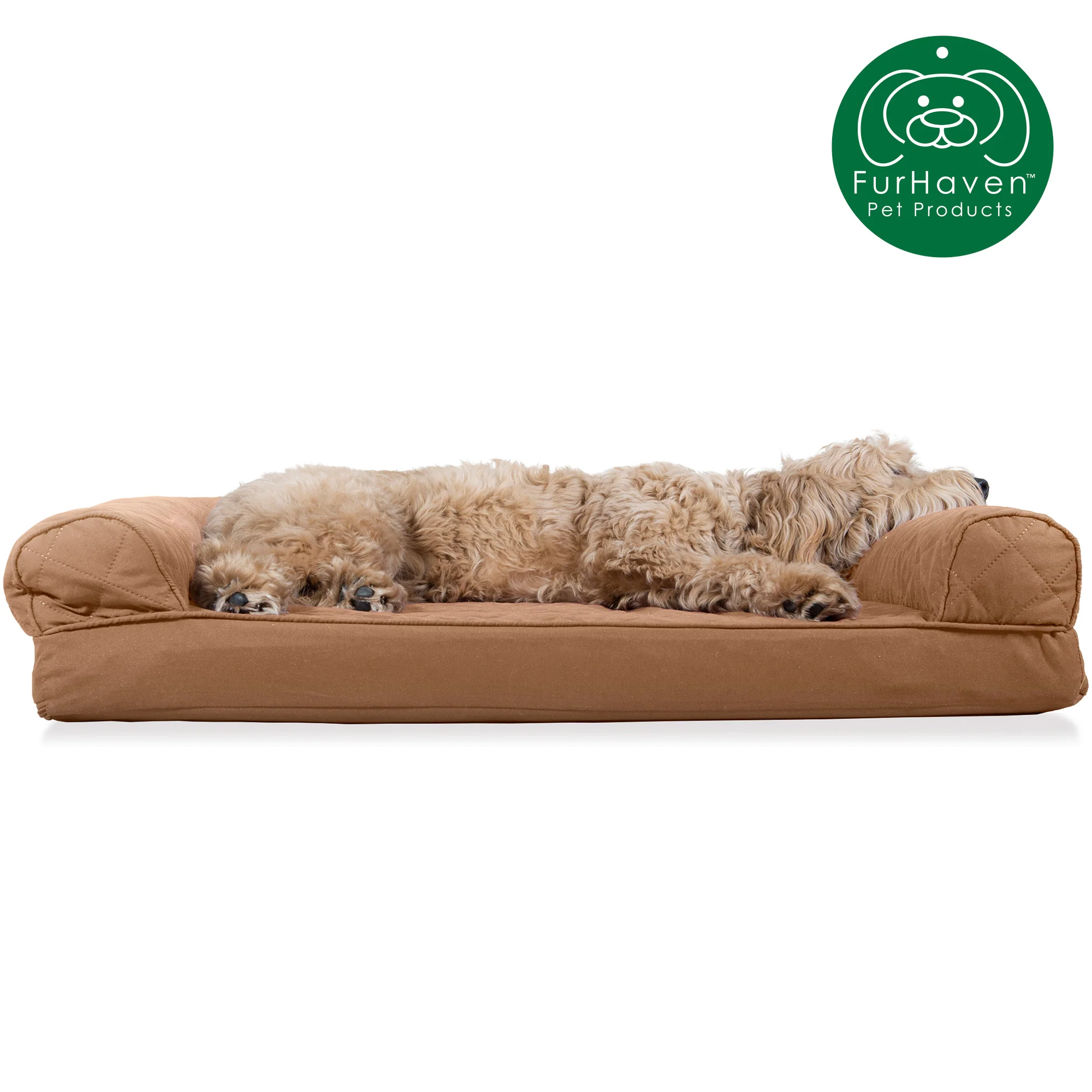 Convolute Quilted Sofa-Style Couch Pet Bed - Image 11