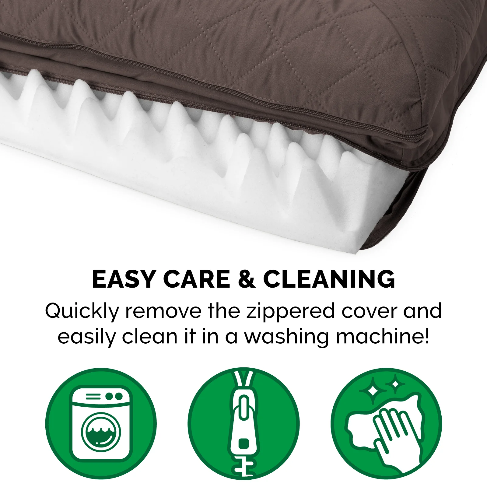 Convolute Quilted Sofa-Style Couch Pet Bed - Image 5