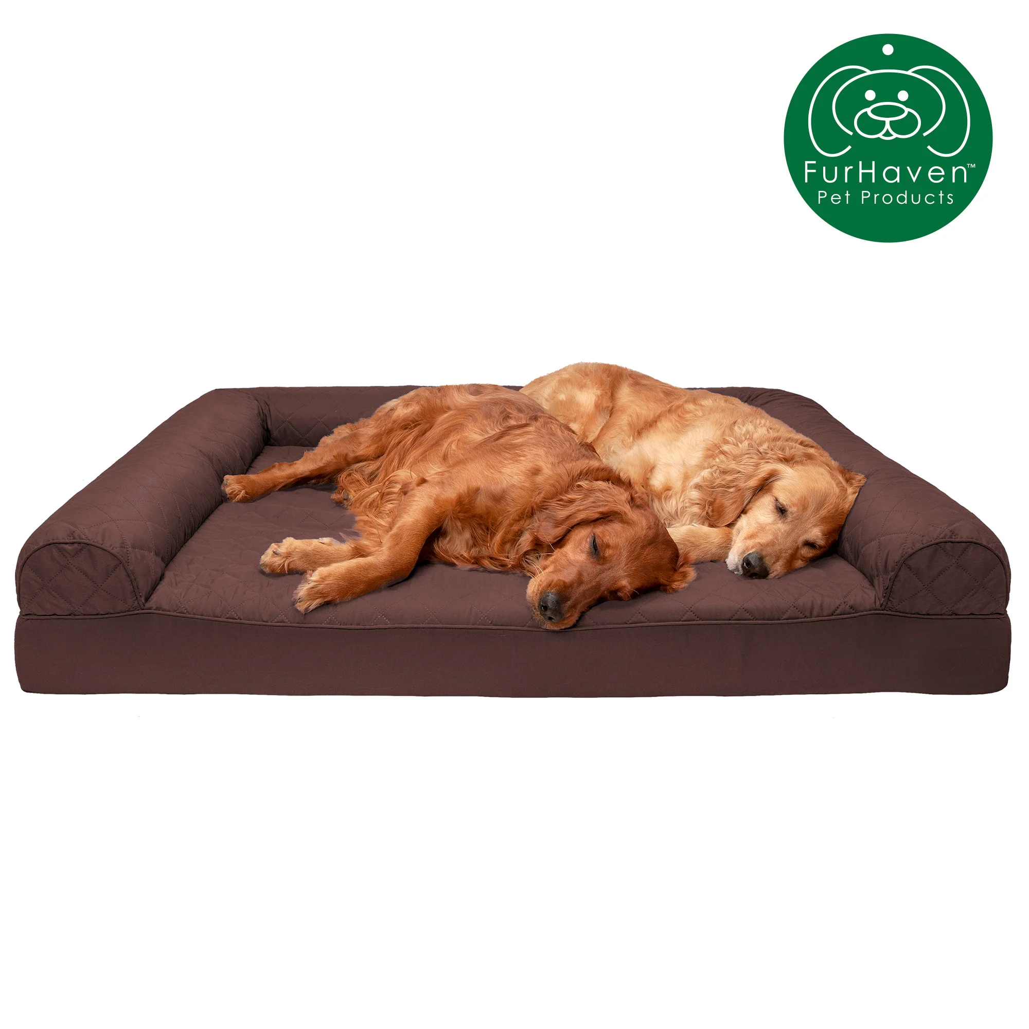 Convolute Quilted Sofa-Style Couch Pet Bed - Image 7