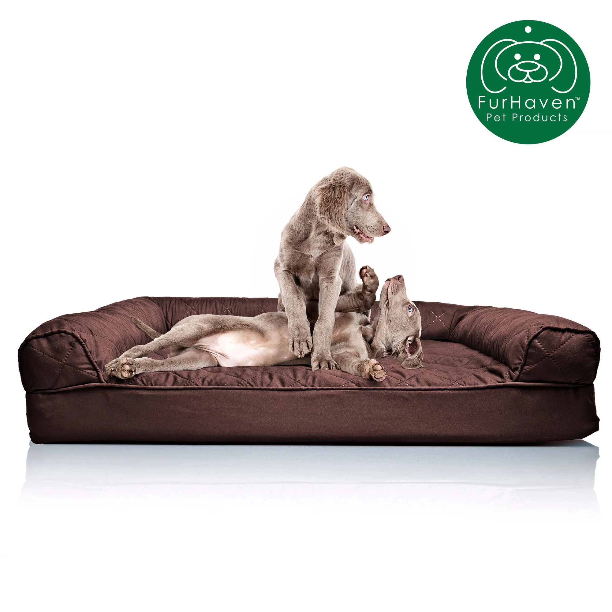 Convolute Quilted Sofa-Style Couch Pet Bed - Image 8