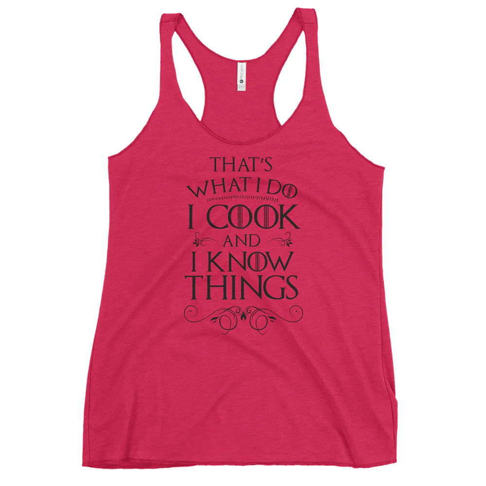 Cook & I Know Things Tank - Image 3