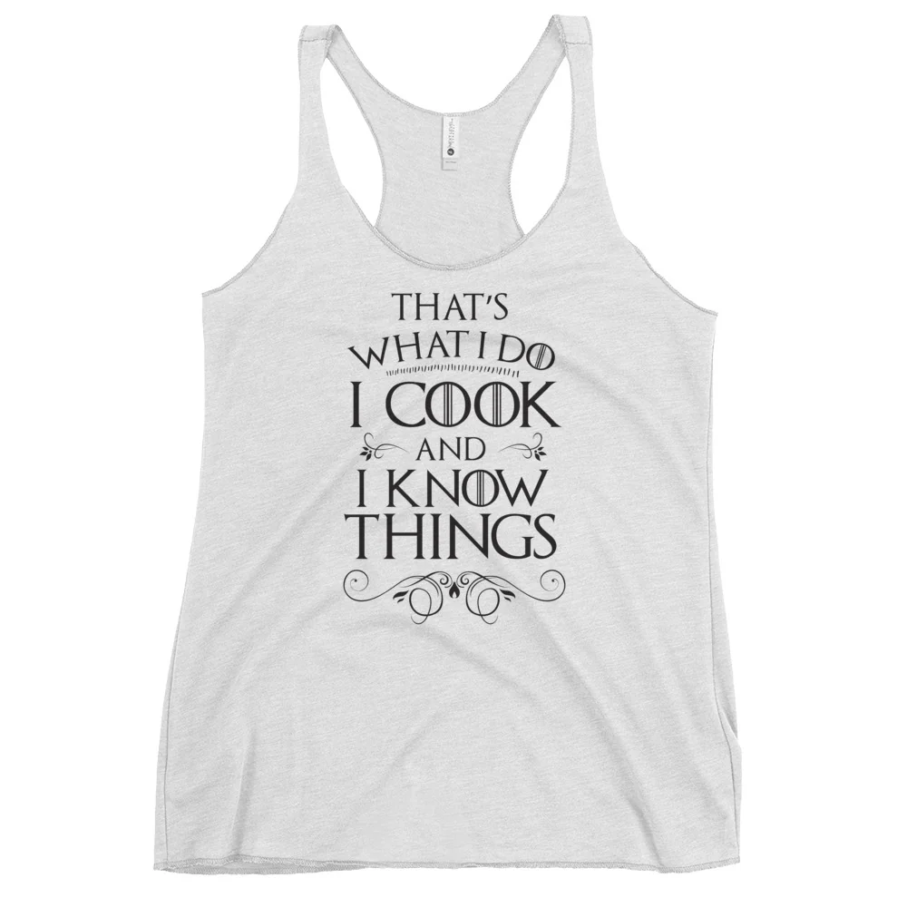 Cook & I Know Things Tank - Image 8
