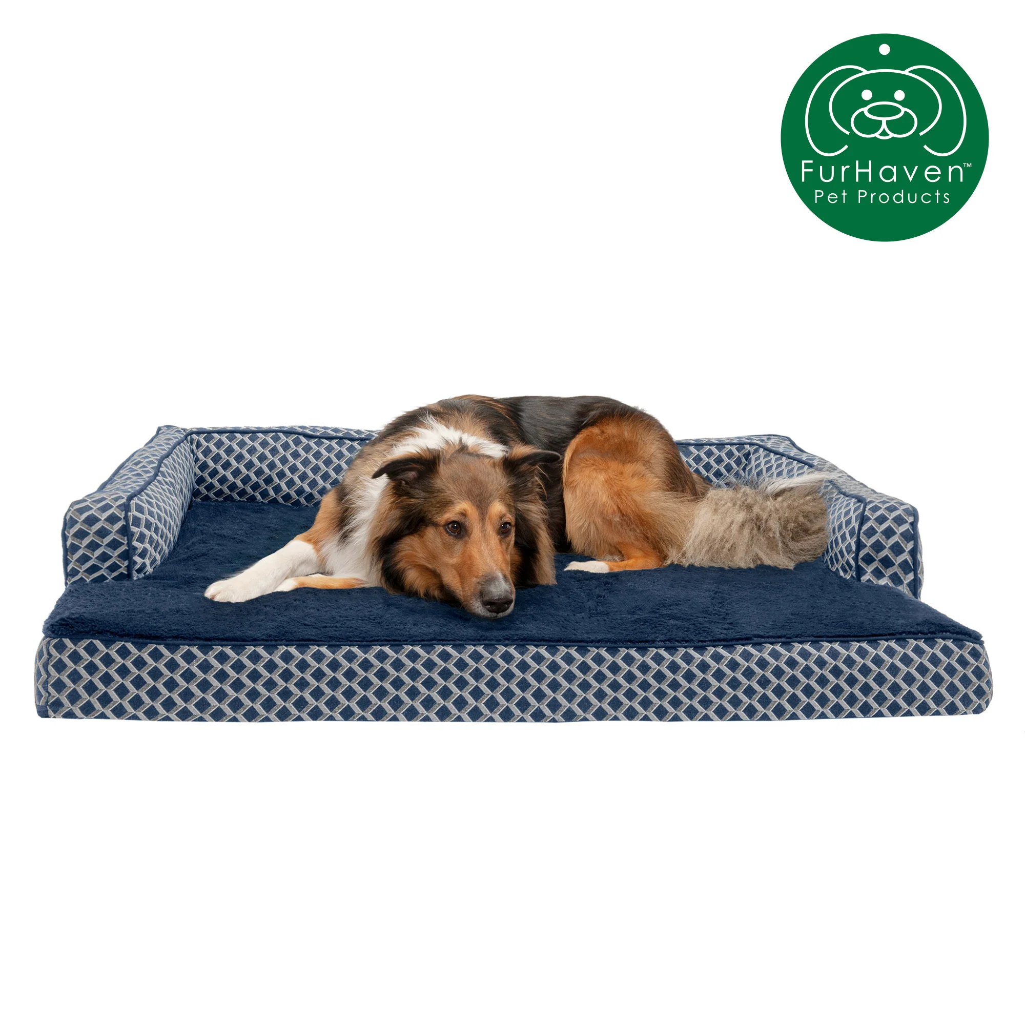 Cooling Gel Orthopedic Plush Comfy Couch Pet Bed - Image 13