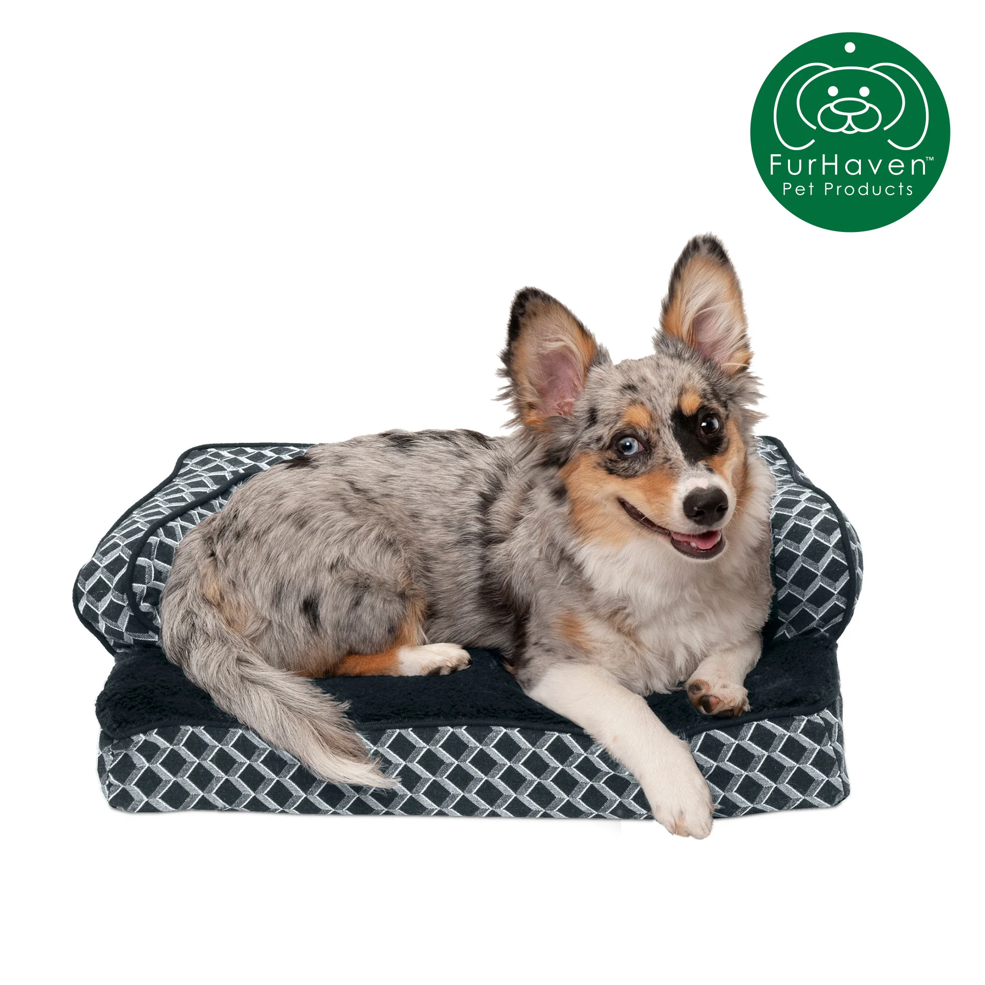 Cooling Gel Orthopedic Plush Comfy Couch Pet Bed - Image 15