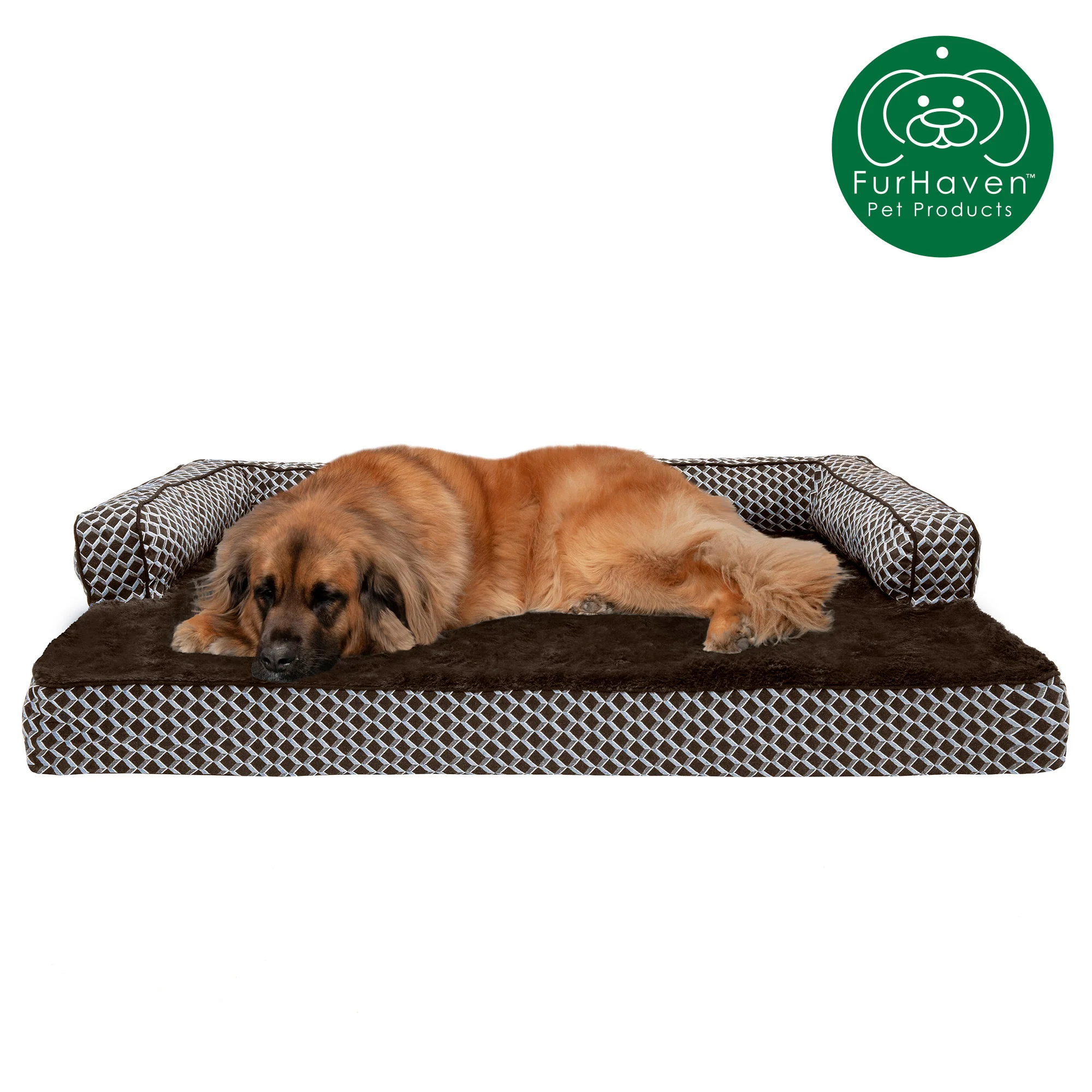 Cooling Gel Orthopedic Plush Comfy Couch Pet Bed - Image 7
