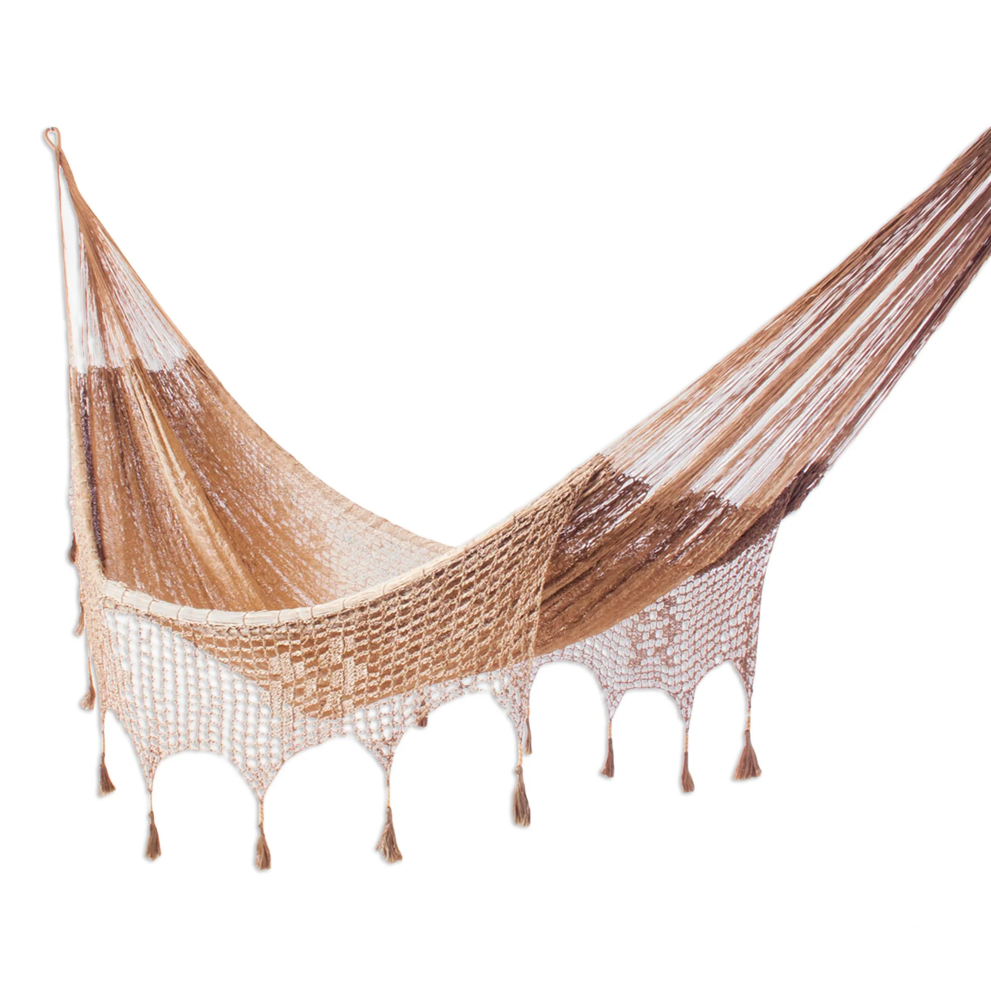 Copper Filigree Handcrafted Solid Mayan Hammock from Mexico (Triple) - Image 2
