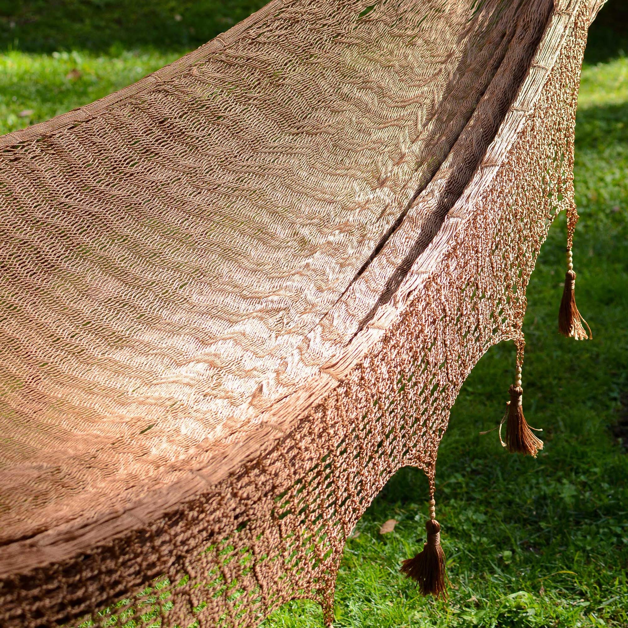 Copper Filigree Handcrafted Solid Mayan Hammock from Mexico (Triple) - Image 3