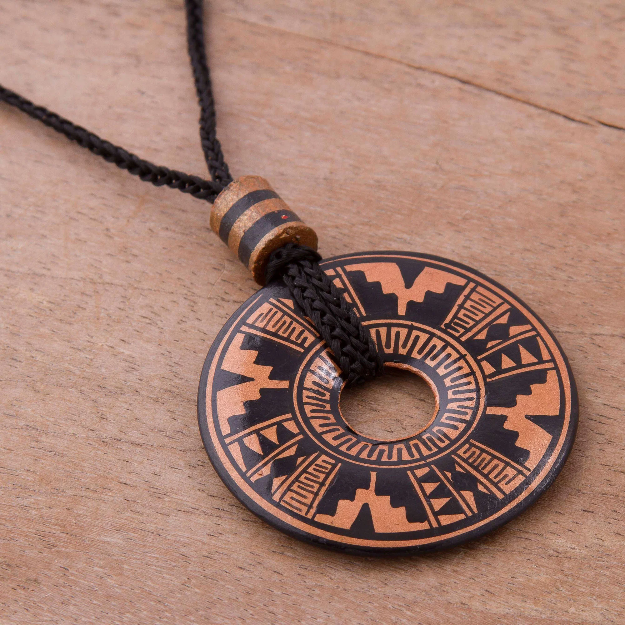 Copper Queen Ceramic Pendant Necklace - Image 3