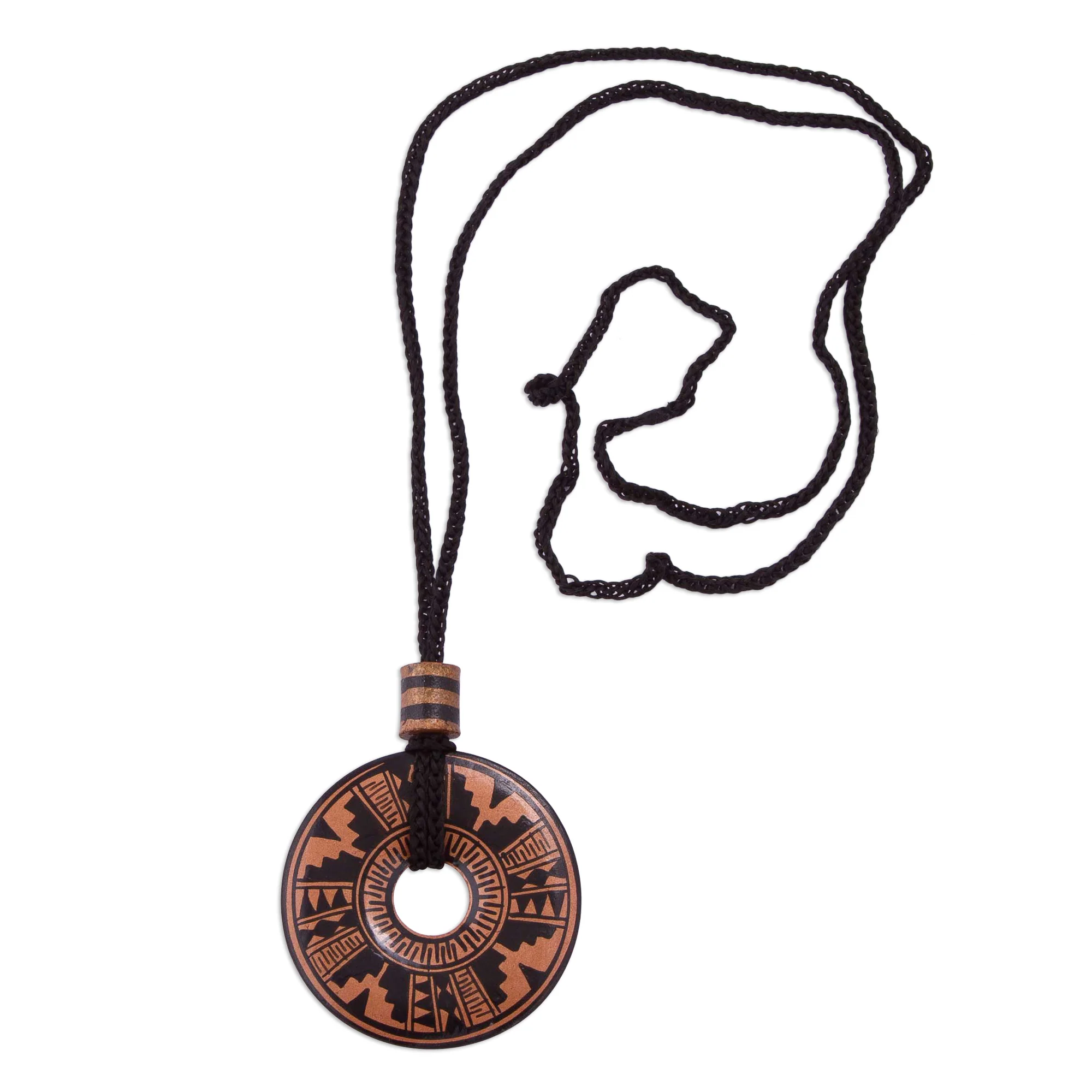 Copper Queen Ceramic Pendant Necklace - Image 4
