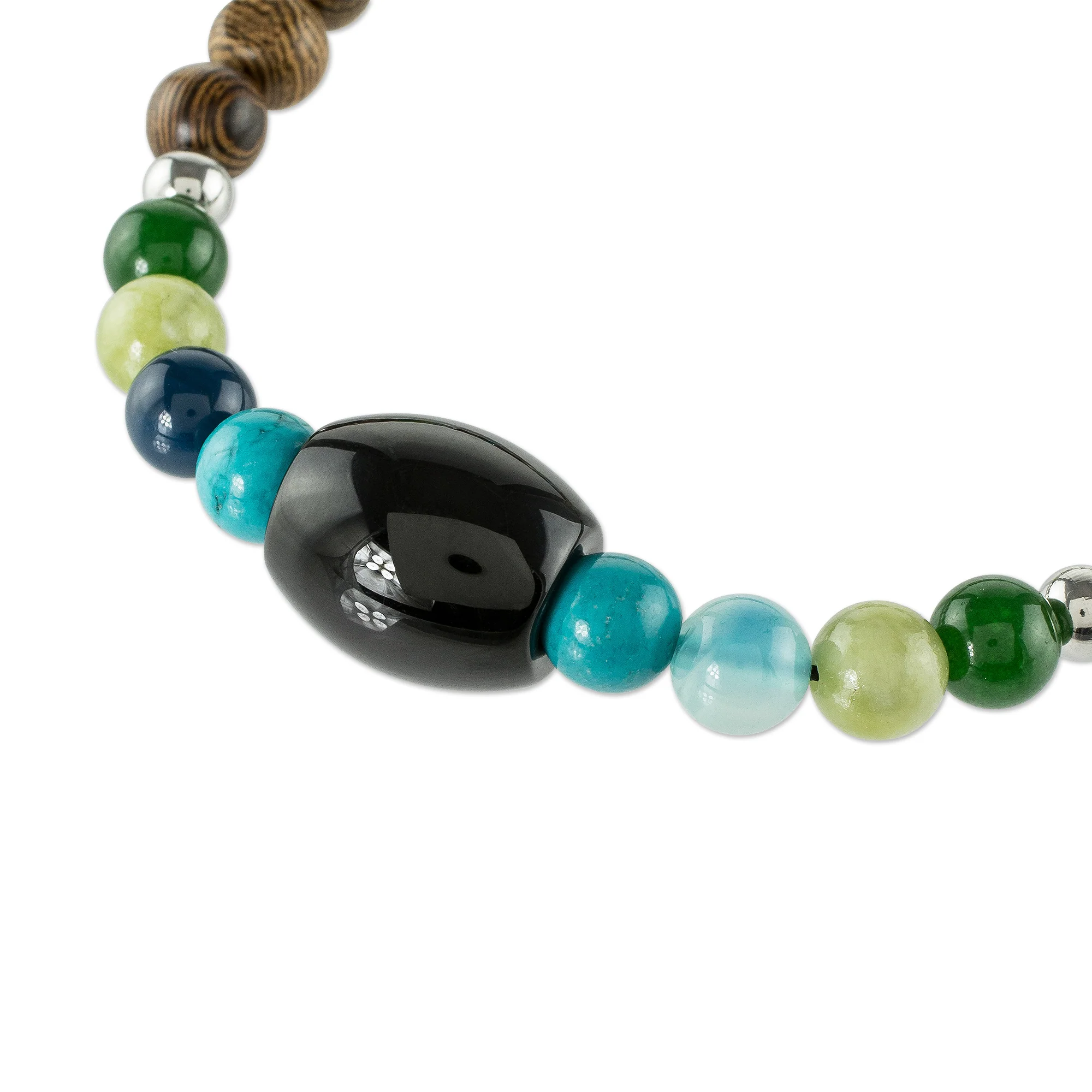 Corcovado Color Mixed Beaded Necklace from Costa Rica - Image 4