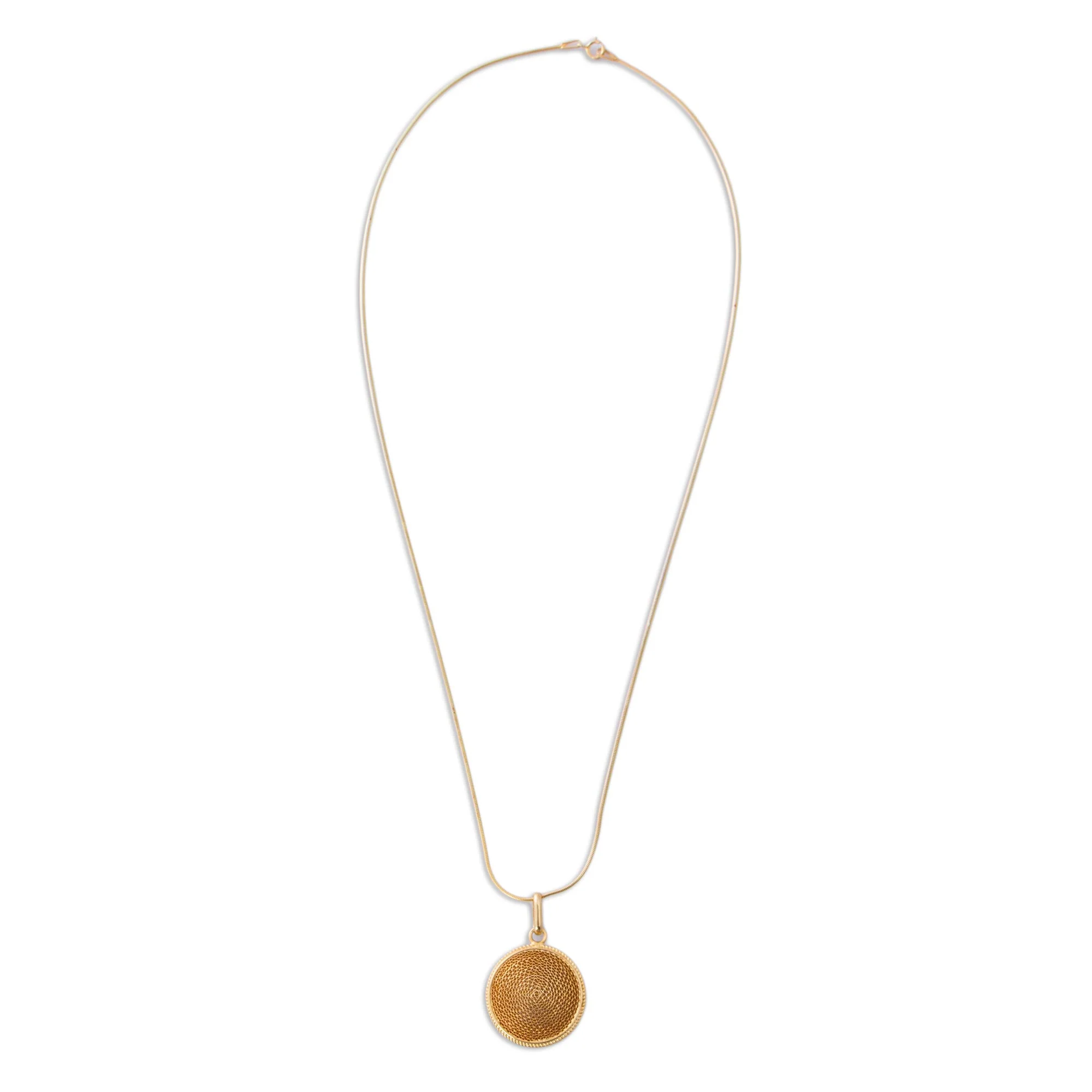 Coricancha Handcrafted Filigree Gold Plated Pendant Necklace - Image 5