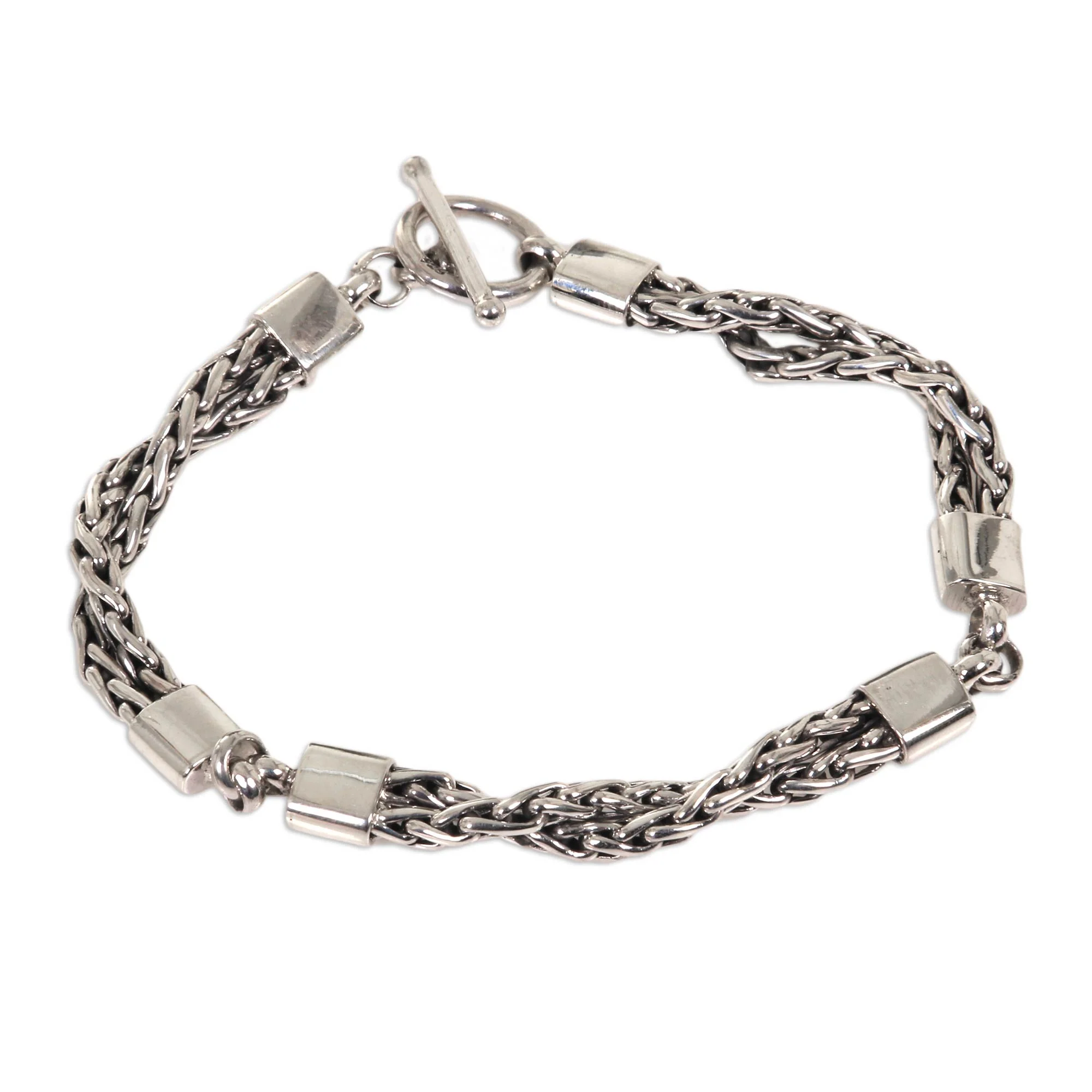 Cosmic Paths Sterling Silver Chain Bracelet - Image 2