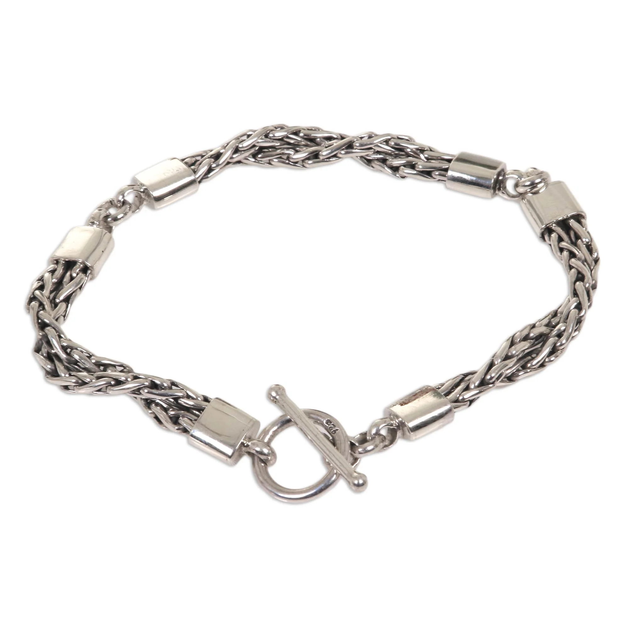 Cosmic Paths Sterling Silver Chain Bracelet - Image 3