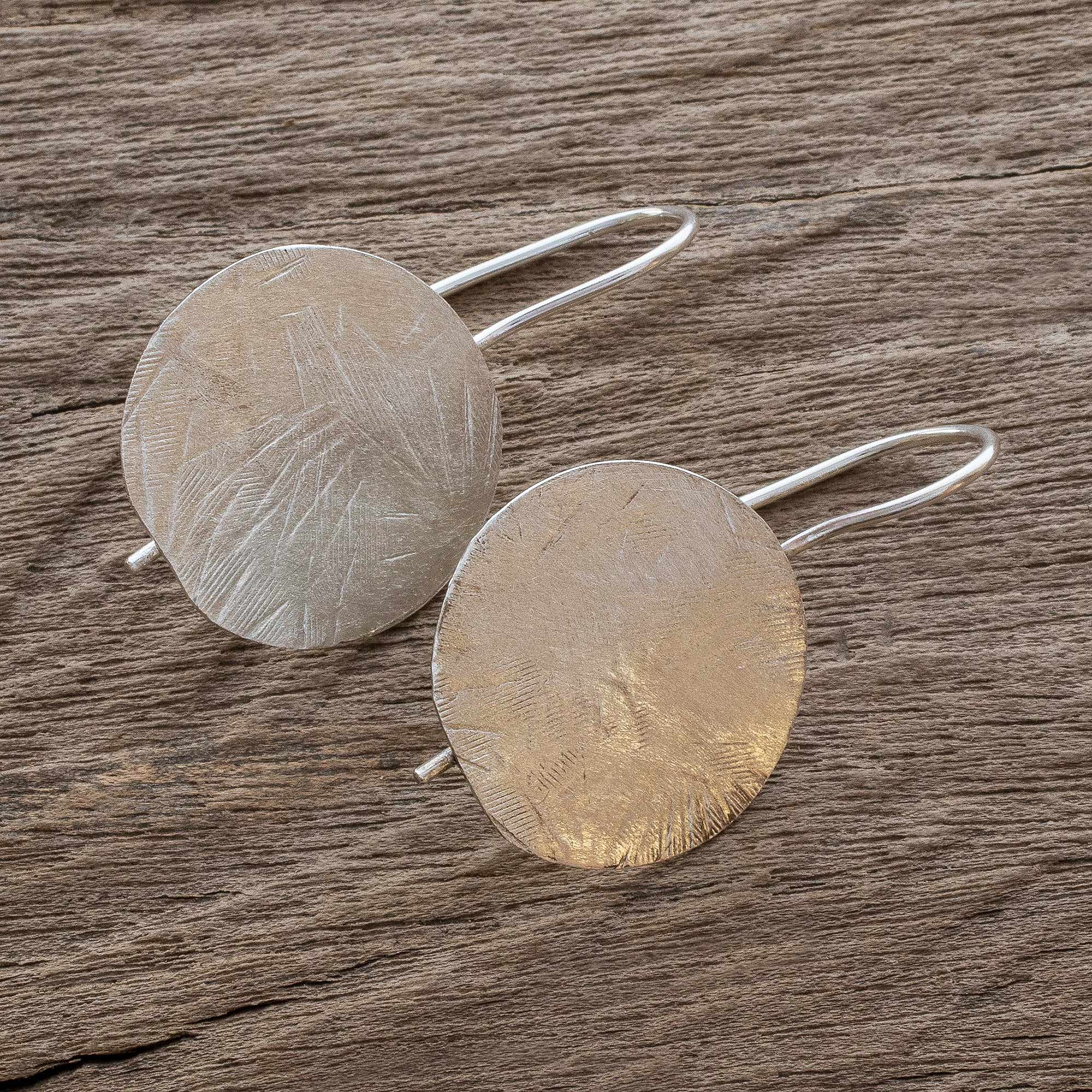 Costa Rican Moon Costa Rican Sterling Silver Geometric Drop Earrings - Image 3