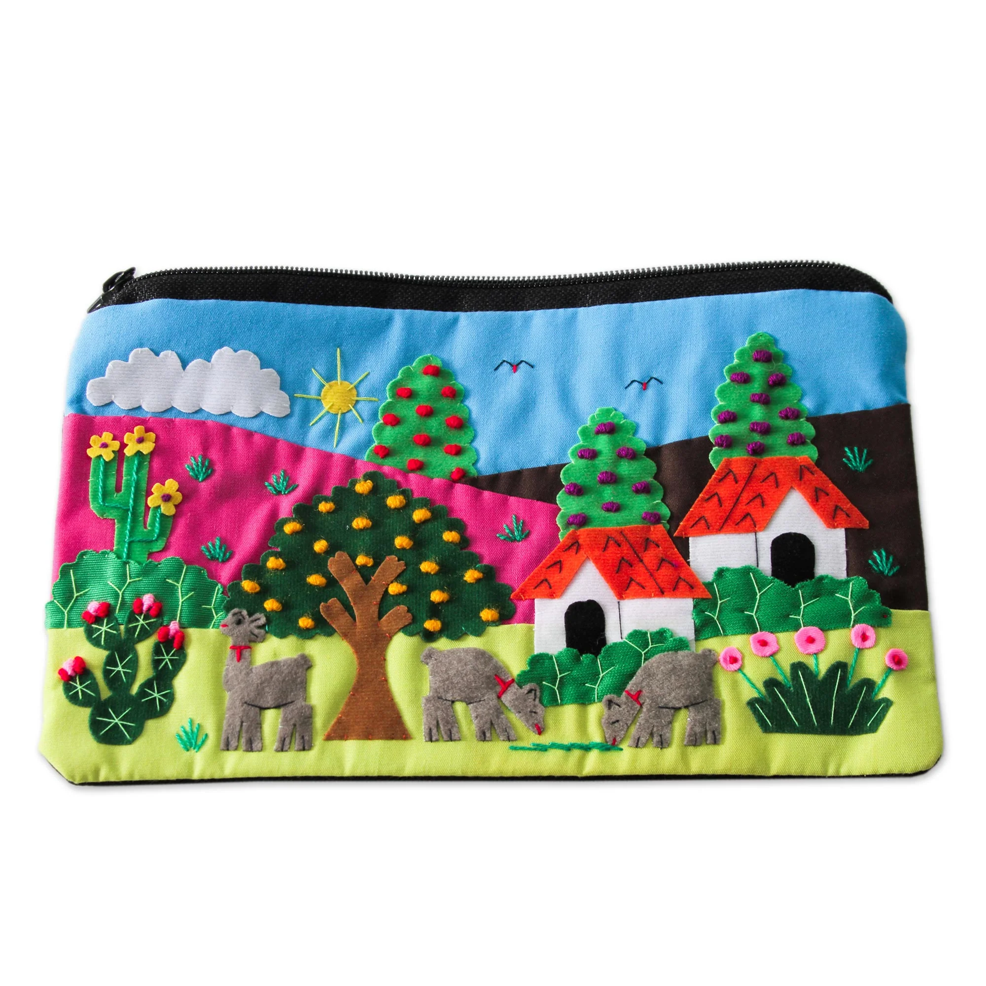 Country Scene Cosmetic Bag - Image 2
