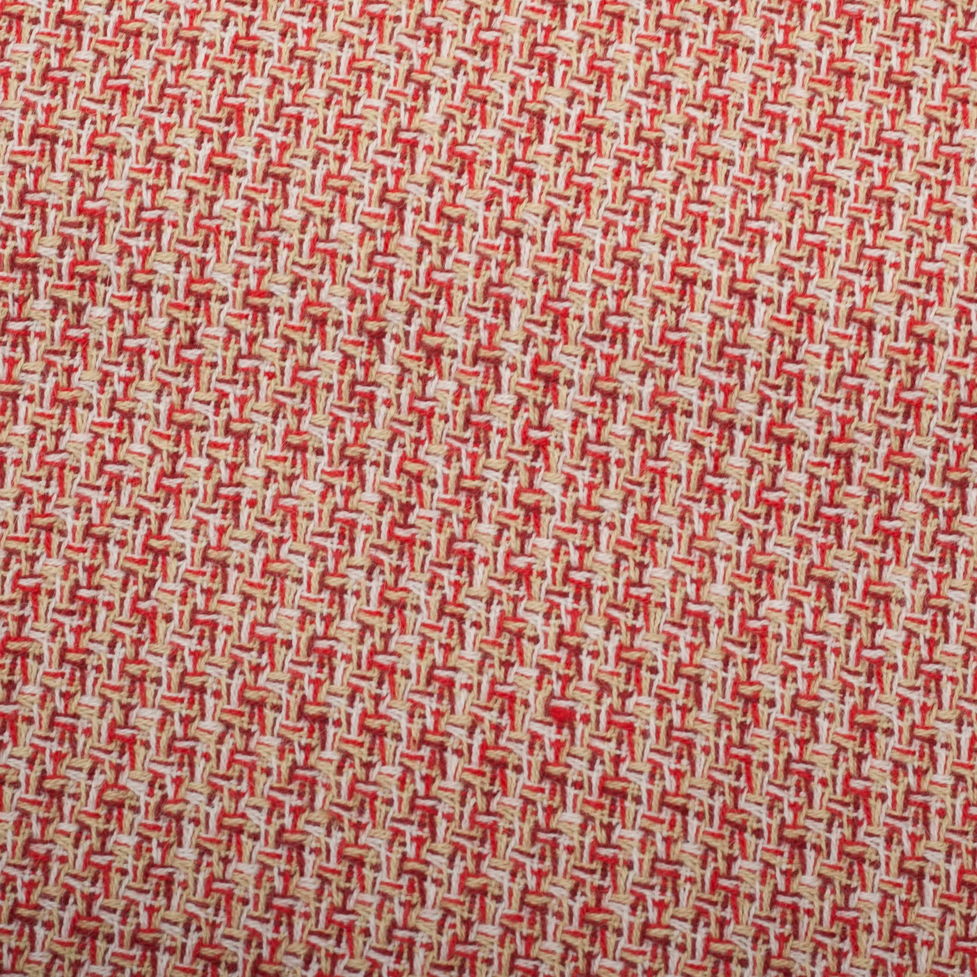 Cozy Combination in Flame Warm Alpaca Blend Throw Crafted in Peru - Image 5