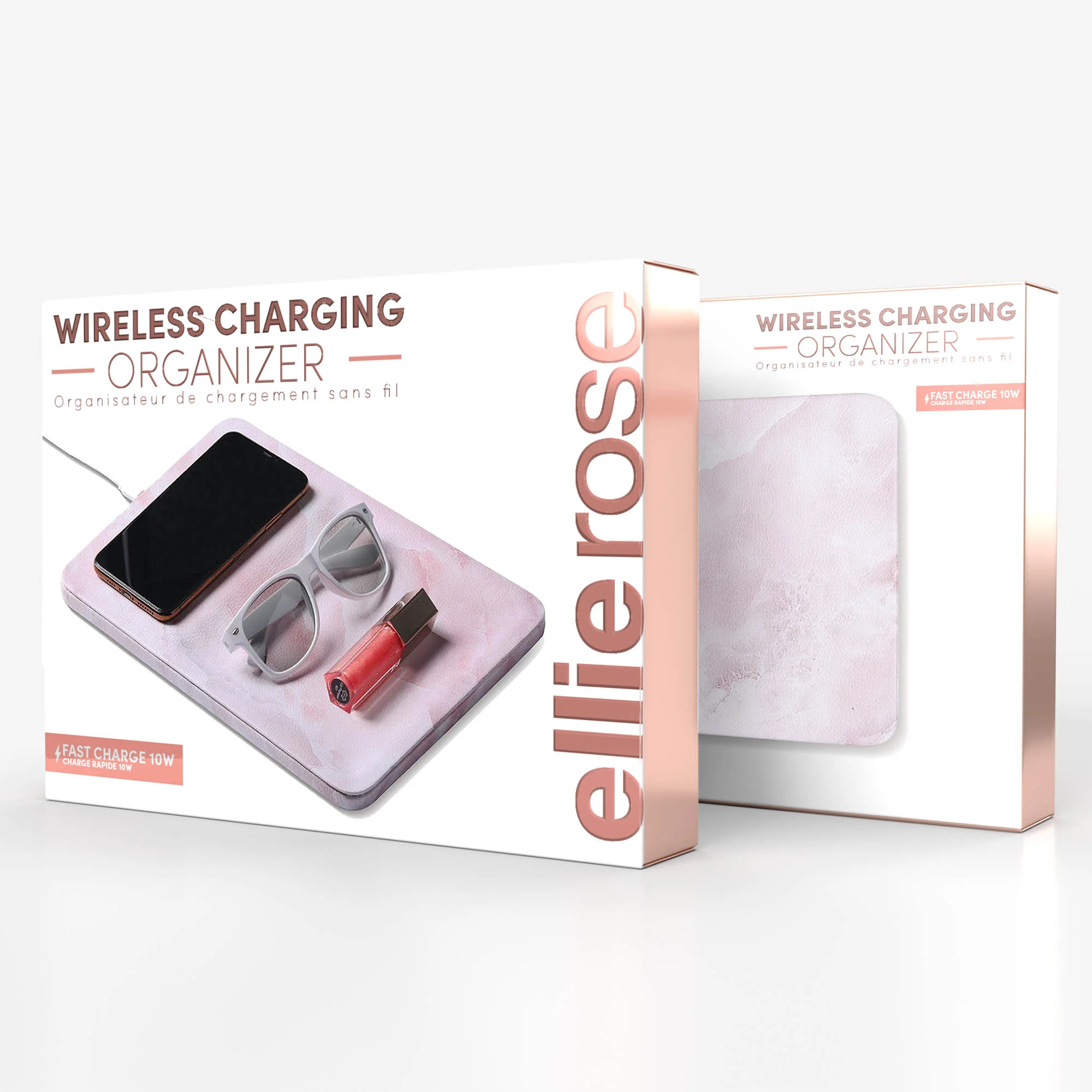Cracked Marble Wireless Charging Organizer - Image 3