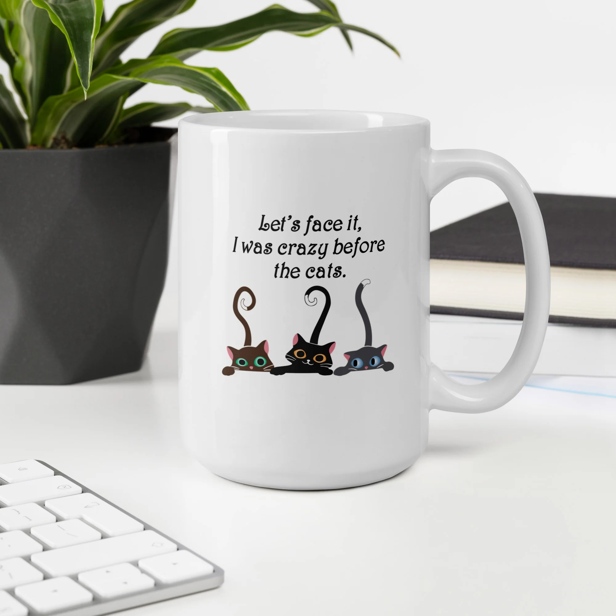 Crazy Before The Cats Mug - Image 8