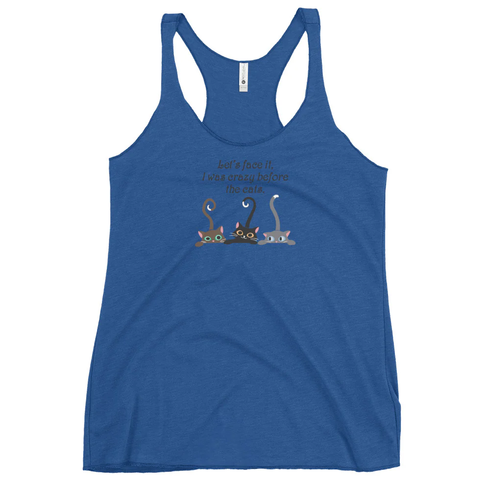 Crazy Before The Cats Racerback Tank - Image 4