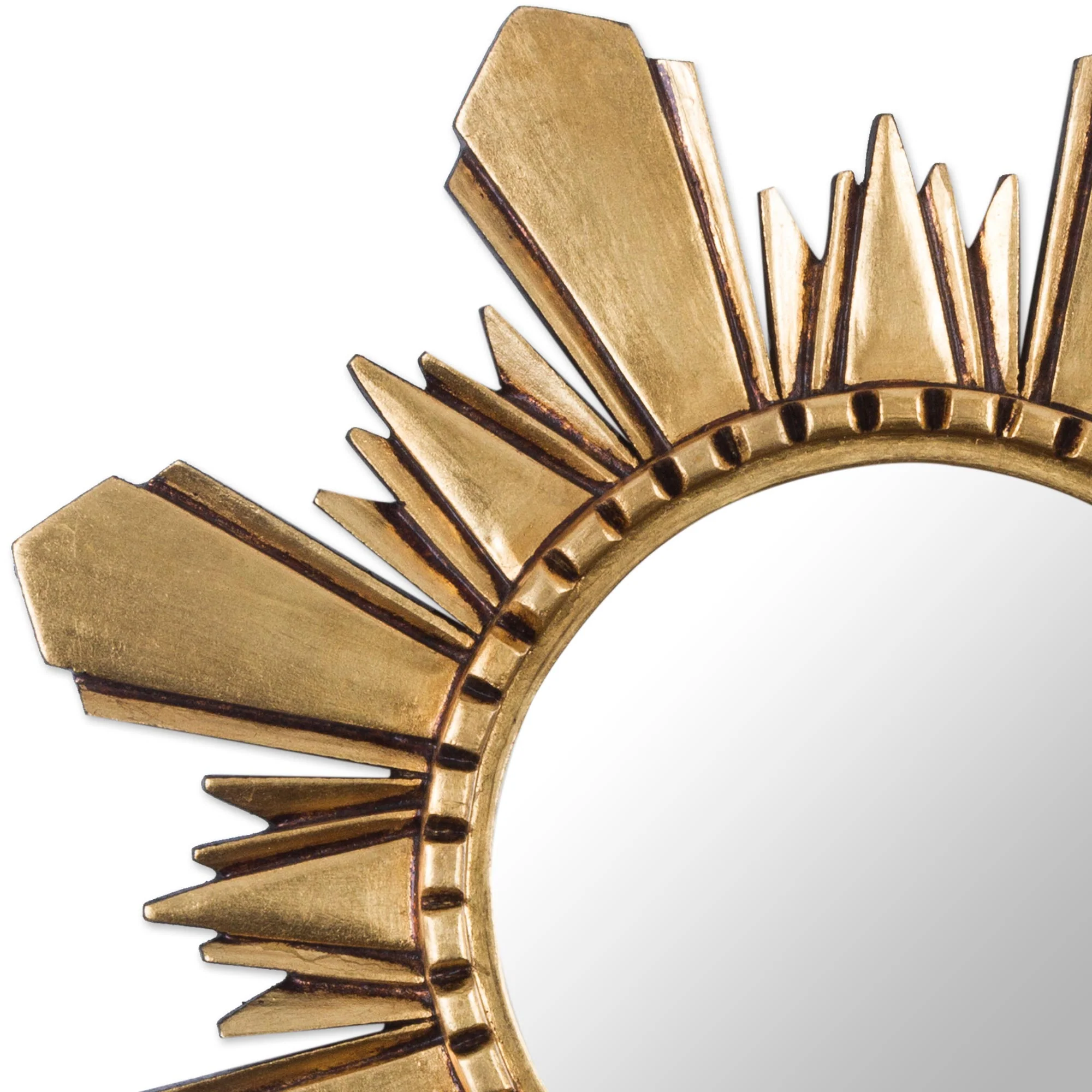 Cuzco Sun Handcrafted Gilded Wood Mirror (Medium) - Image 5