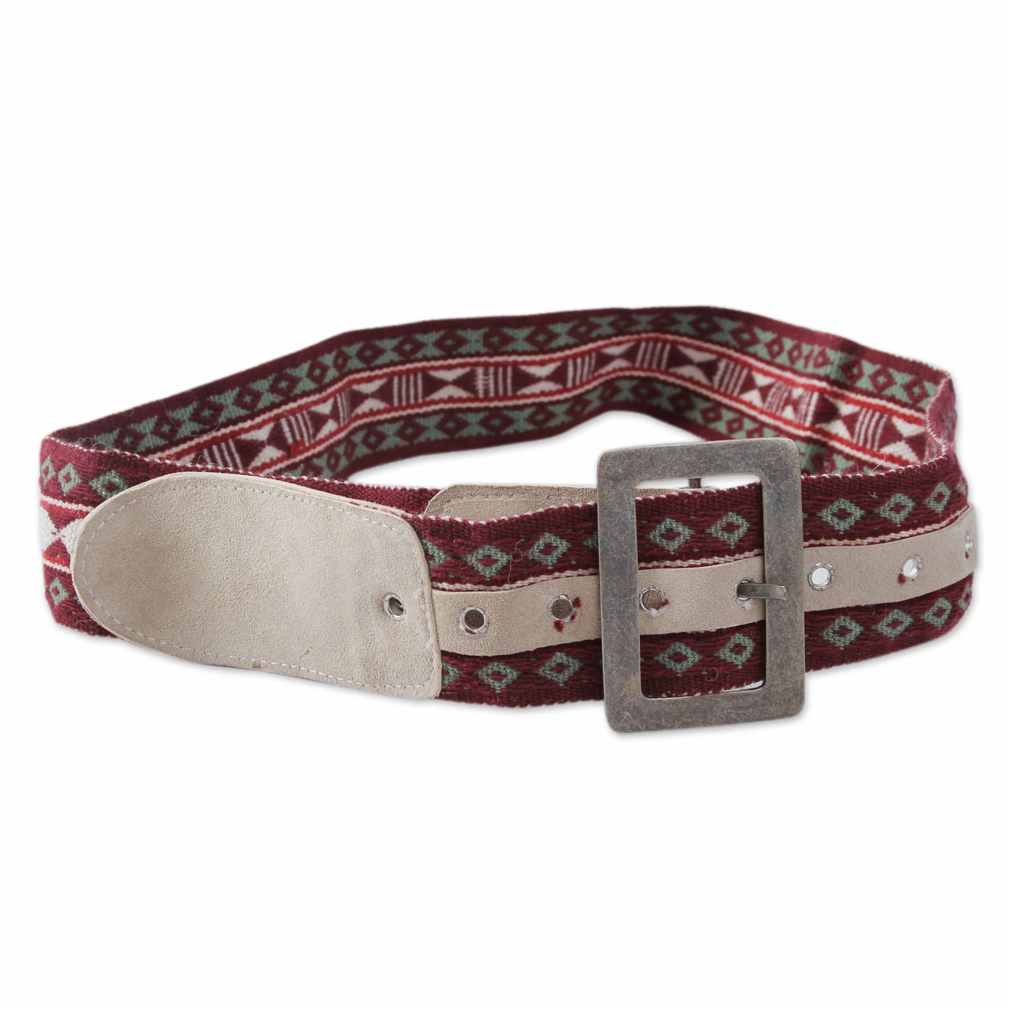 Cuzco Vibes Alpaca Blend & Suede Accent Belt - Image 2