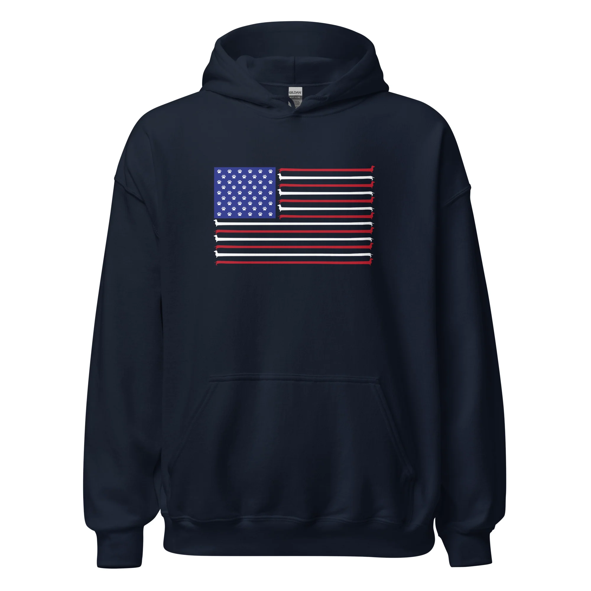 Dachshund Stars and Stripes Hoodie - Image 3