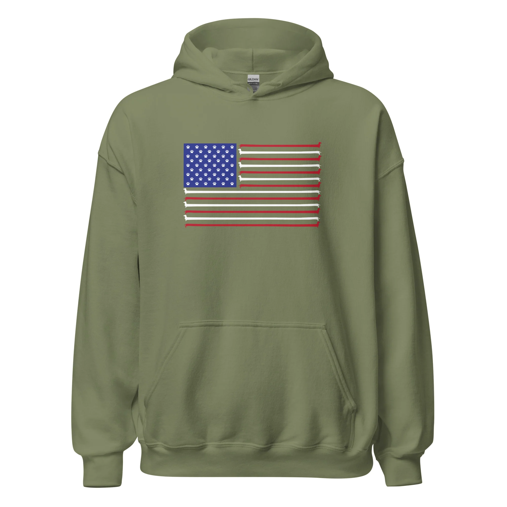 Dachshund Stars and Stripes Hoodie - Image 8