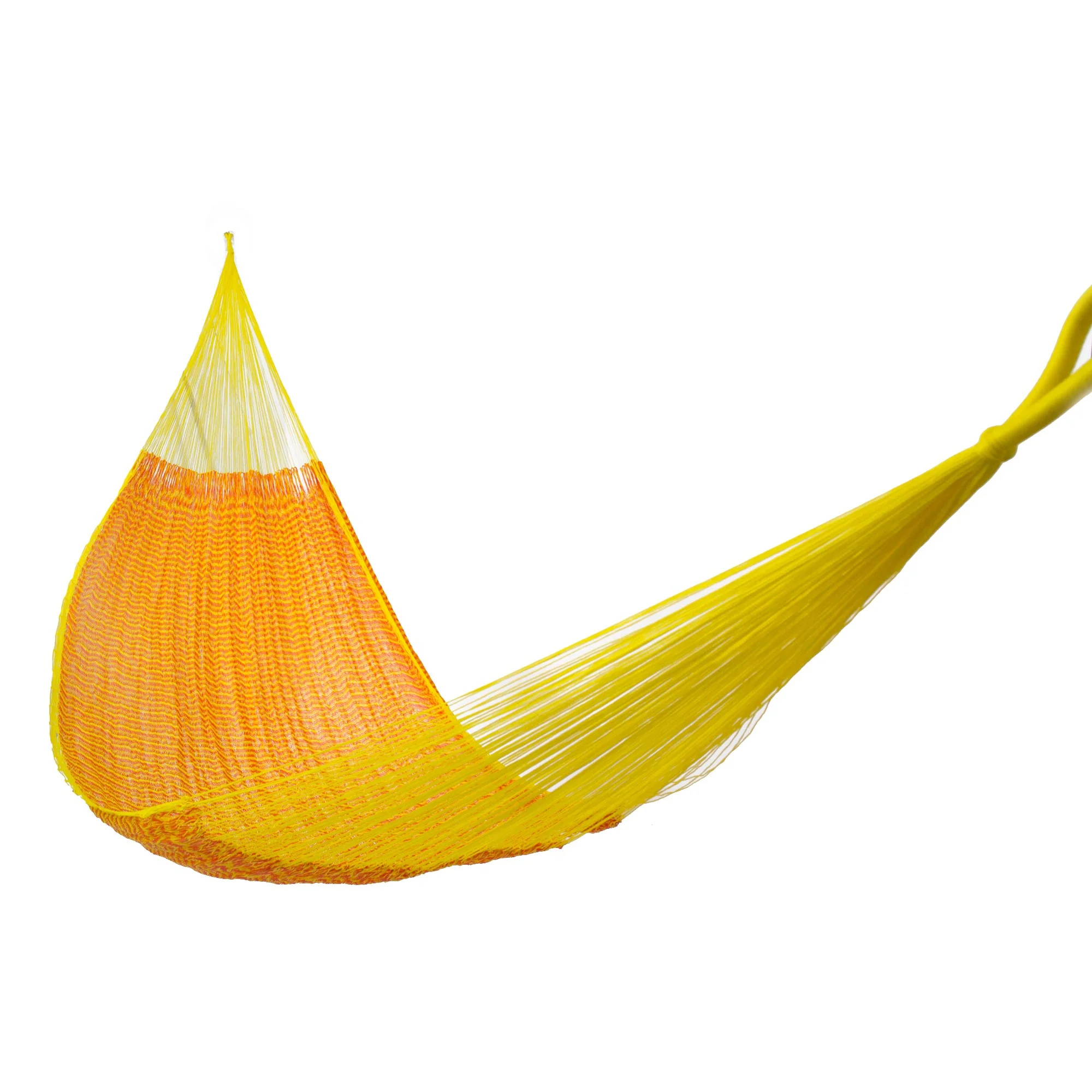 Daffodil Dreams Handwoven Double Maya Hammock in Daffodil from Mexico - Image 2