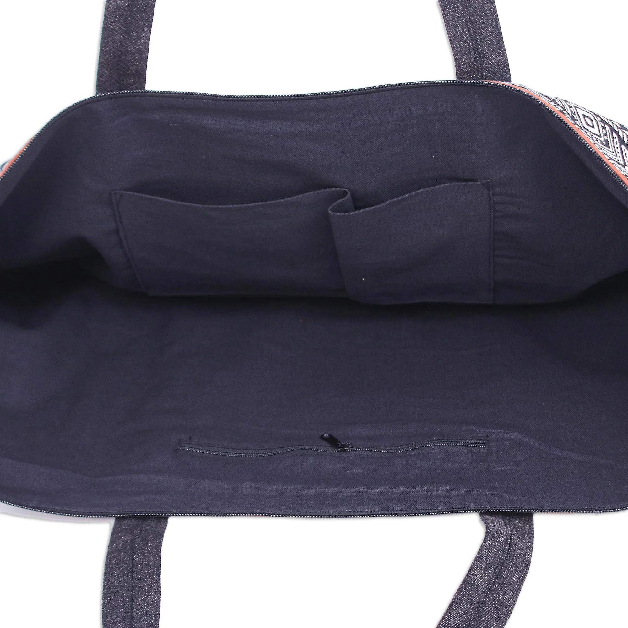 Daily Workout Thai Cotton Blend and Leather Yoga Mat Bag - Image 4