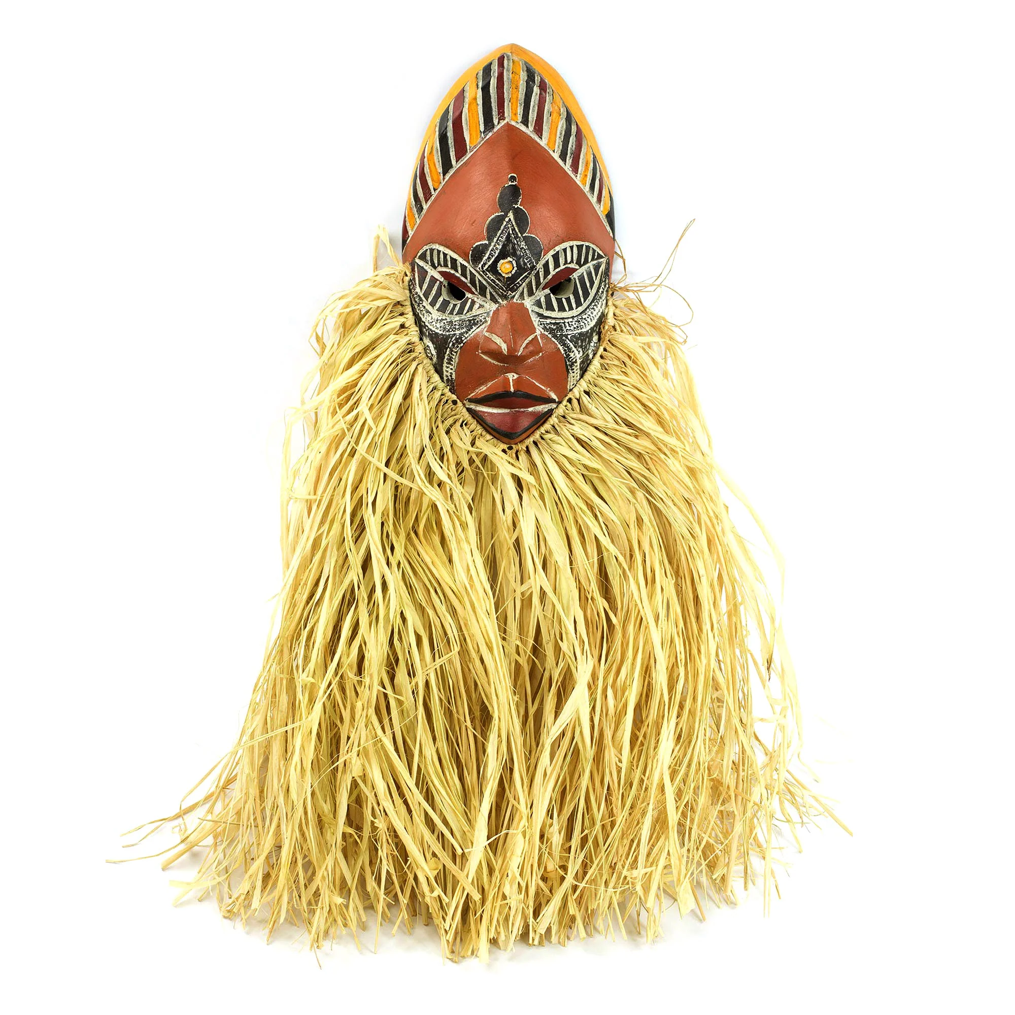 Dance For Peace African Wood Mask - Image 2