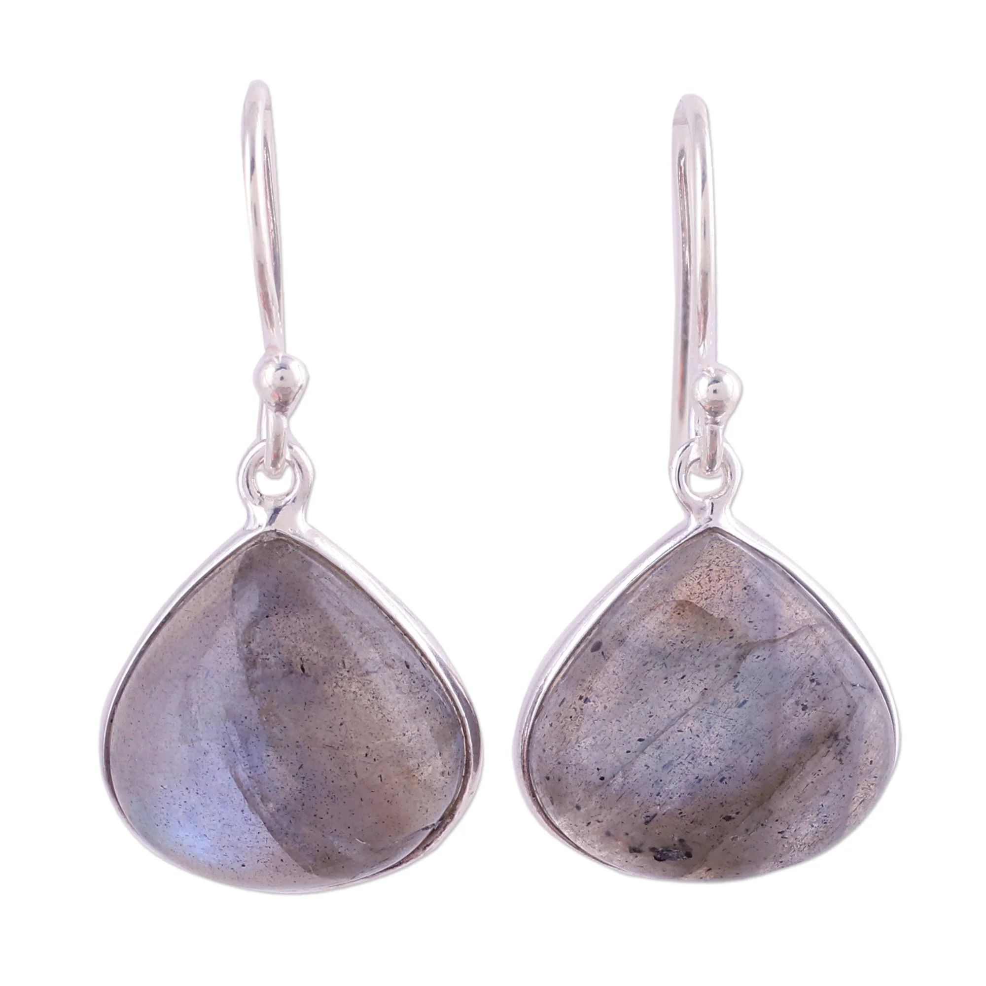 Dancing Soul Labradorite Silver Dangle Earrings - Image 2
