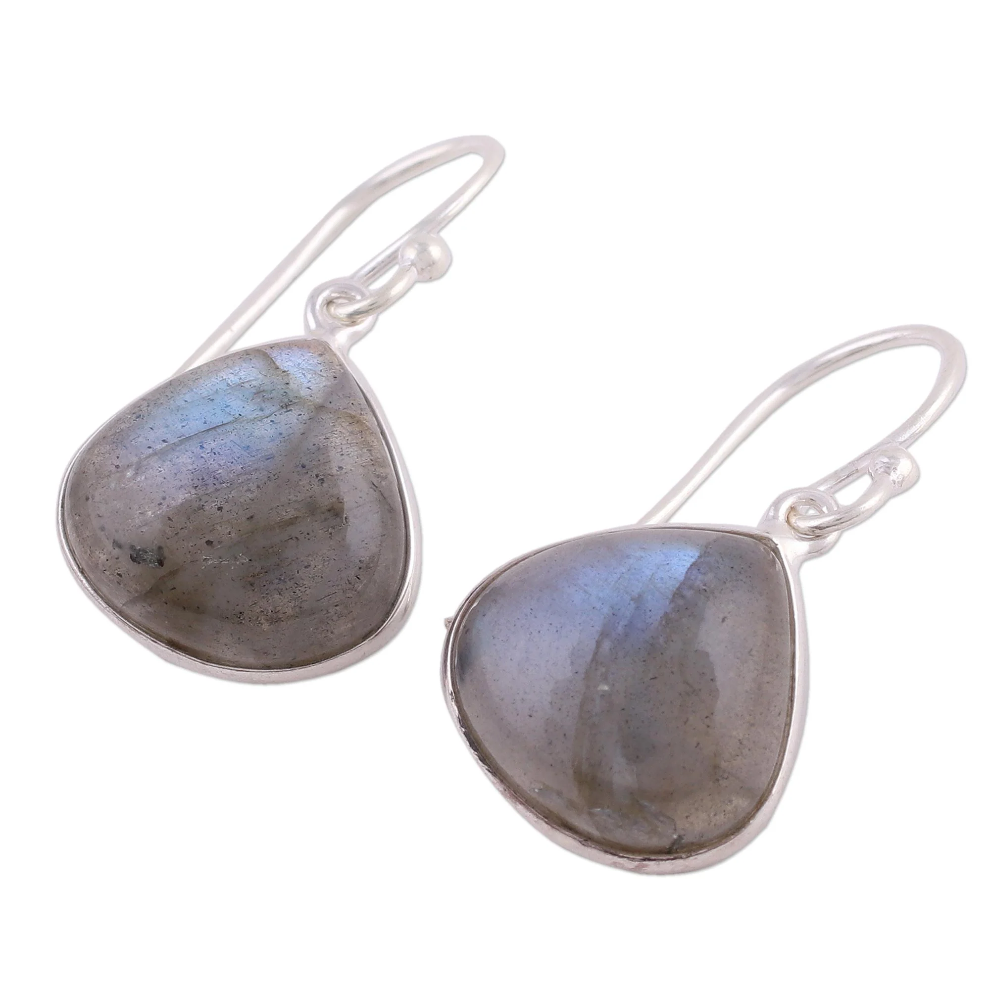Dancing Soul Labradorite Silver Dangle Earrings - Image 4