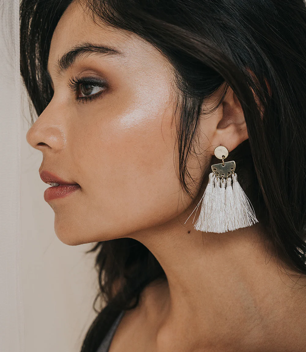 Danu Earrings - Lush Pearl - Image 3