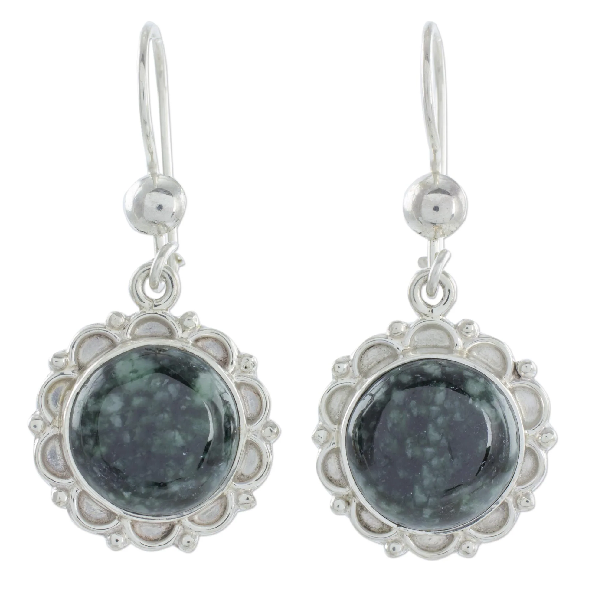 Dark Forest Princess Jade dangle earrings - Image 2