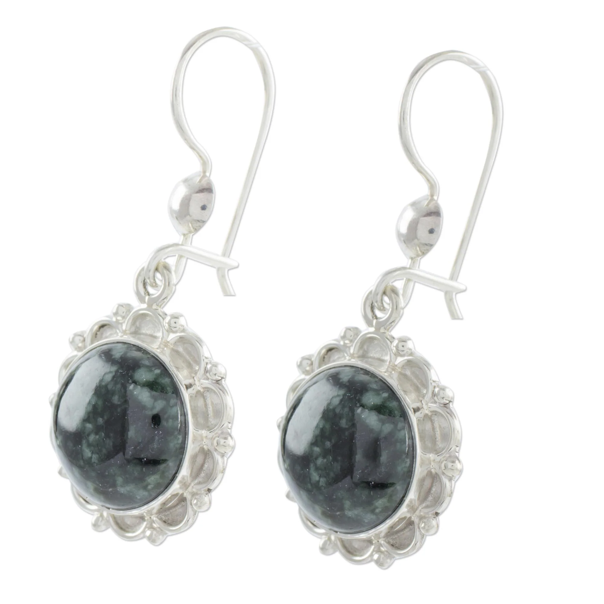 Dark Forest Princess Jade dangle earrings - Image 3