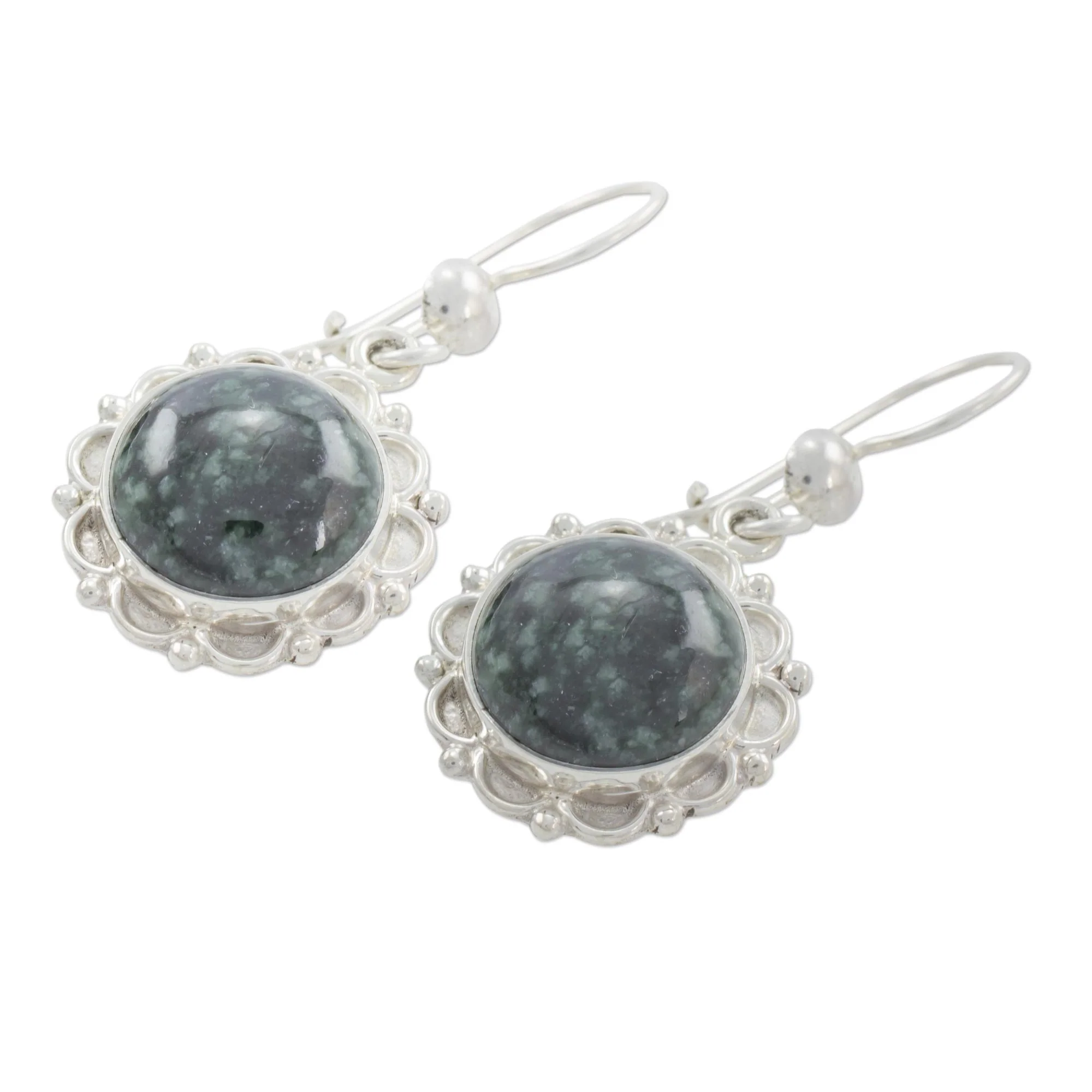 Dark Forest Princess Jade dangle earrings - Image 4