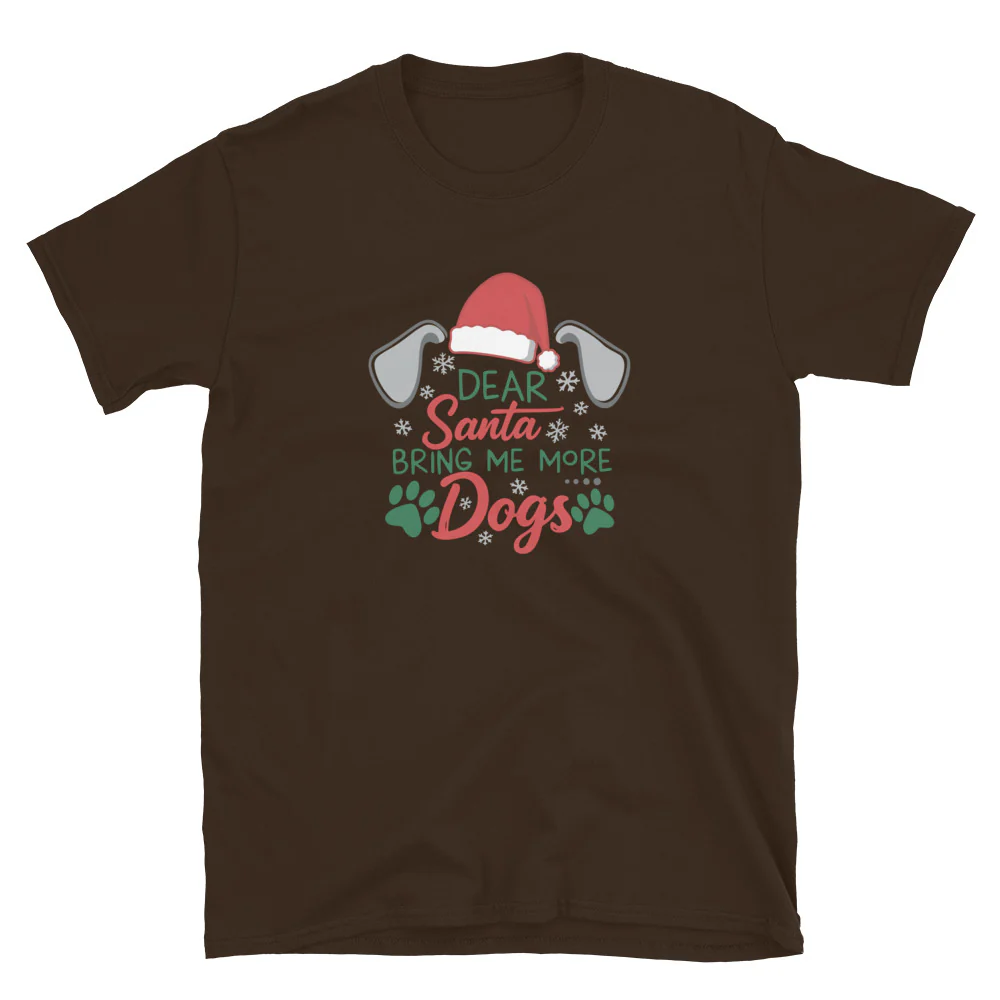 Dear Santa Send Dogs T-Shirt - Image 6