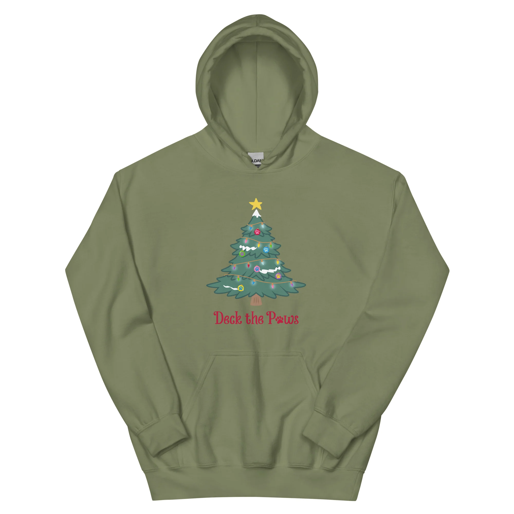 Deck The Paws Christmas Tree Hoodie - Image 11