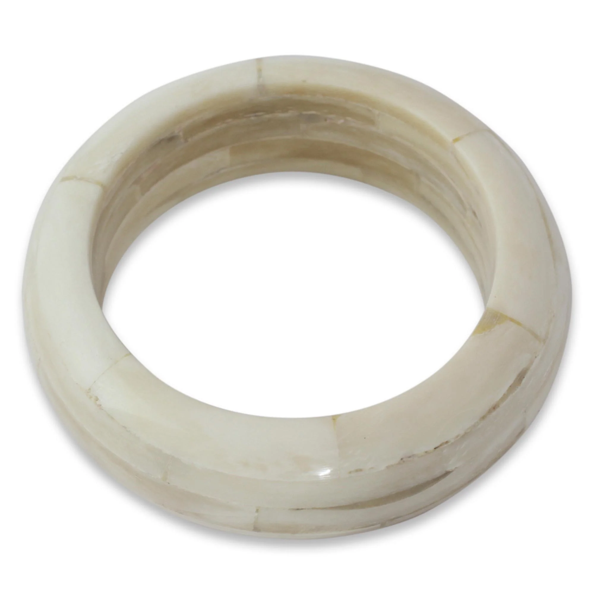 Delhi Clouds Bone Bangle Bracelet Handmade Indian Jewelry - Image 3