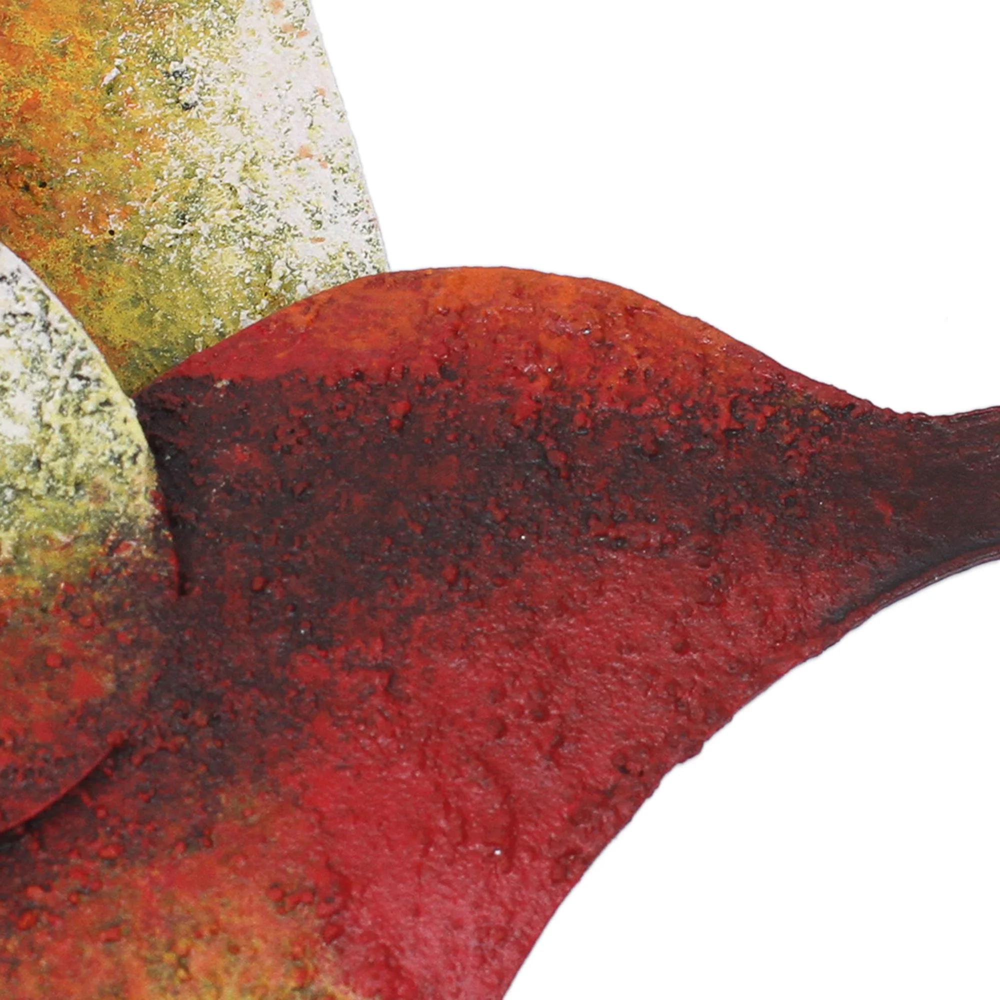 Delightful Hummingbird Artisan Handcrafted Hummingbird Steel Wall Sculpture - Image 4