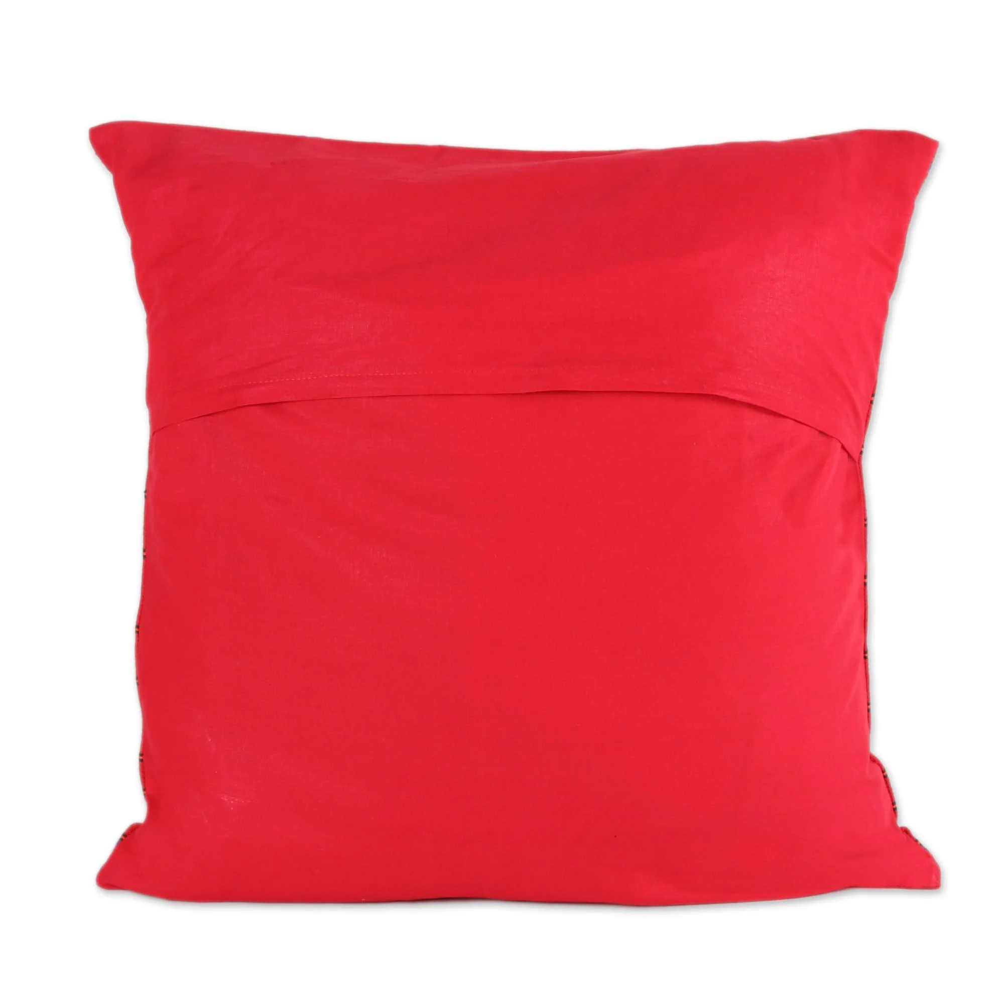 Desert Ruby Red Bollywood Throw Pillow Cover - Image 3