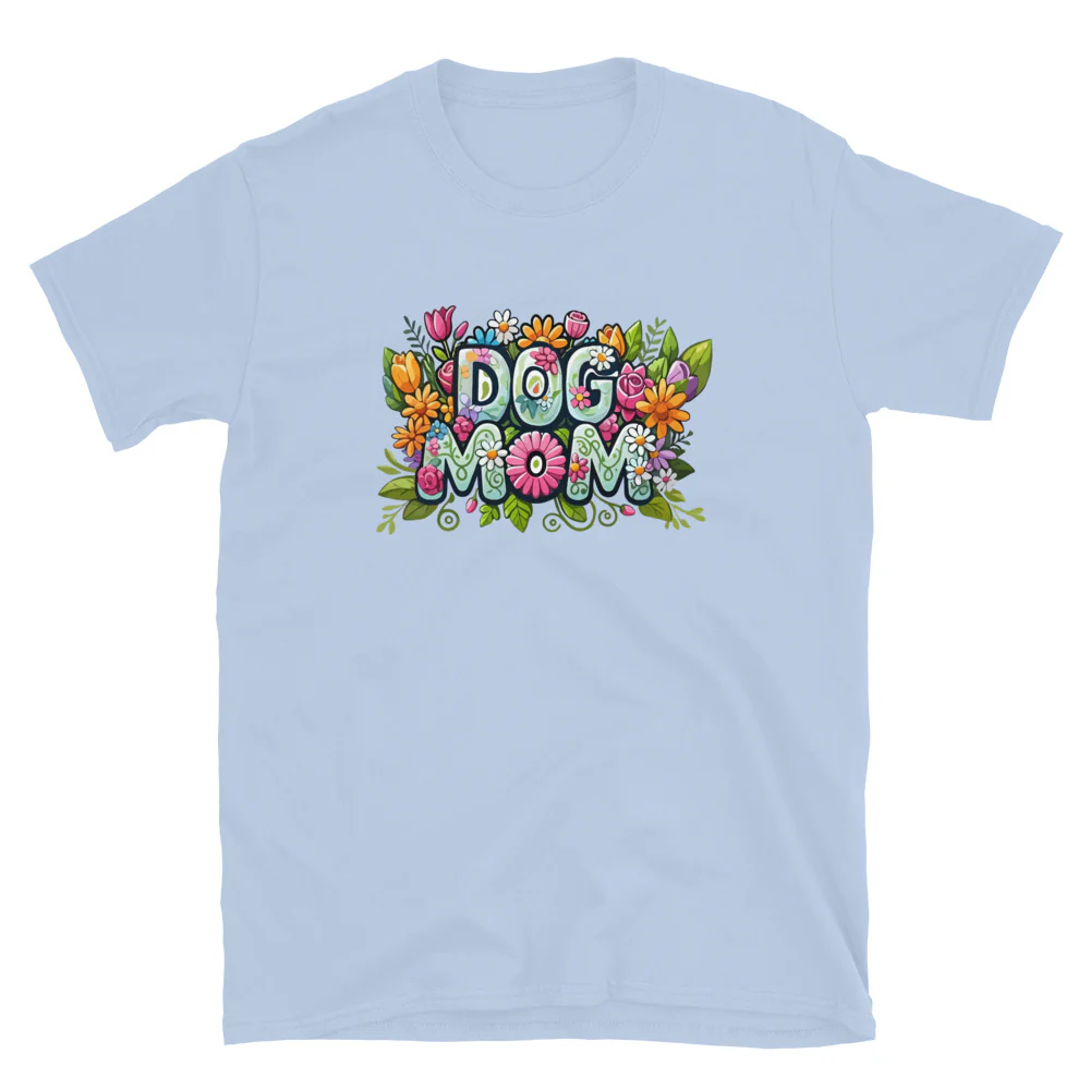 Dog Mom Flower Fun T-Shirt - Image 11