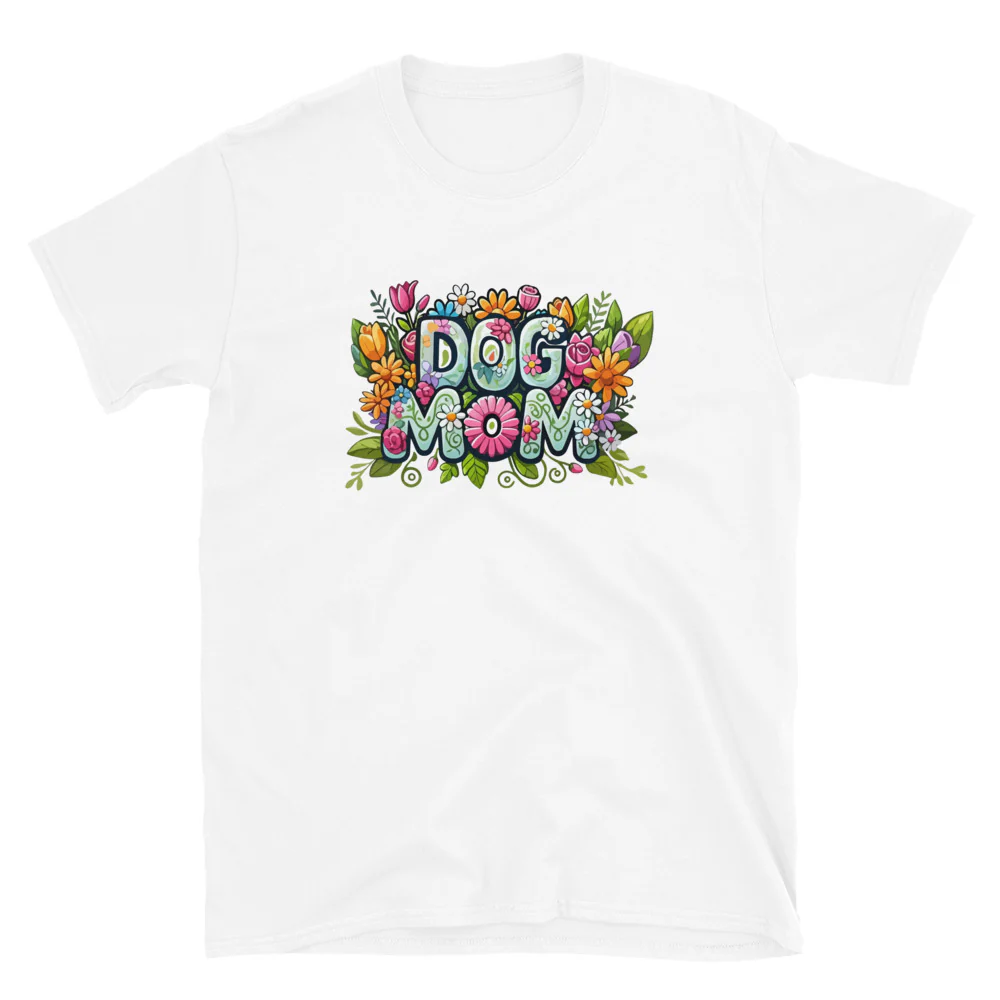 Dog Mom Flower Fun T-Shirt - Image 16