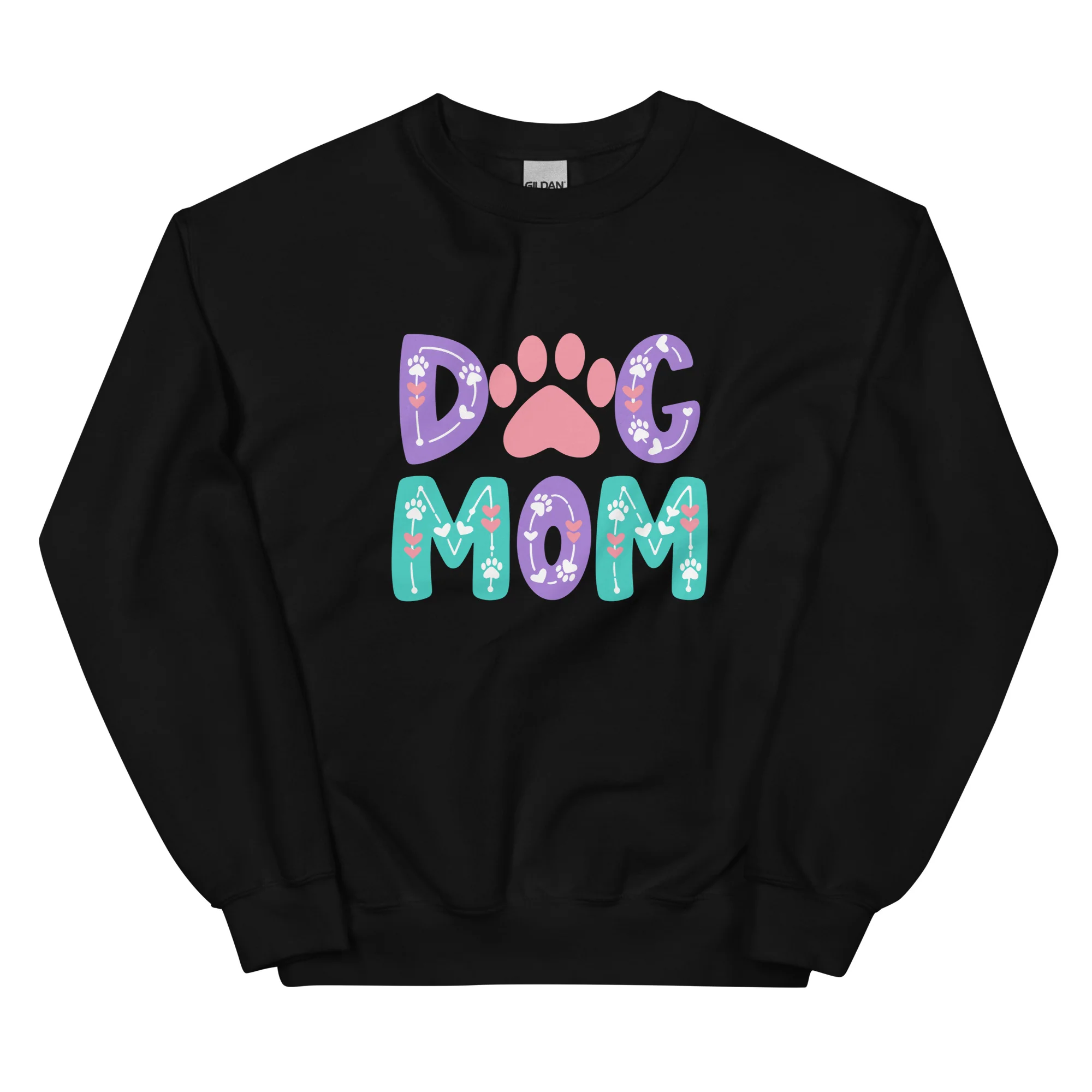Dog Mom Pastel Vibes Crewneck Sweatshirt - Image 3