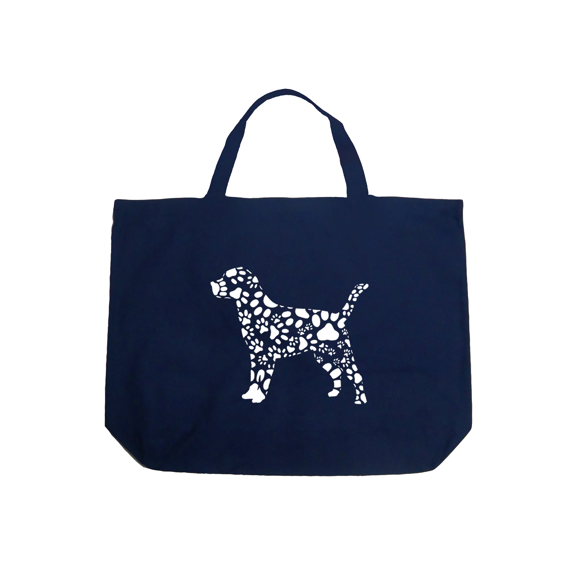 Dog Paw Prints  - Large Word Art Tote Bag - Image 4